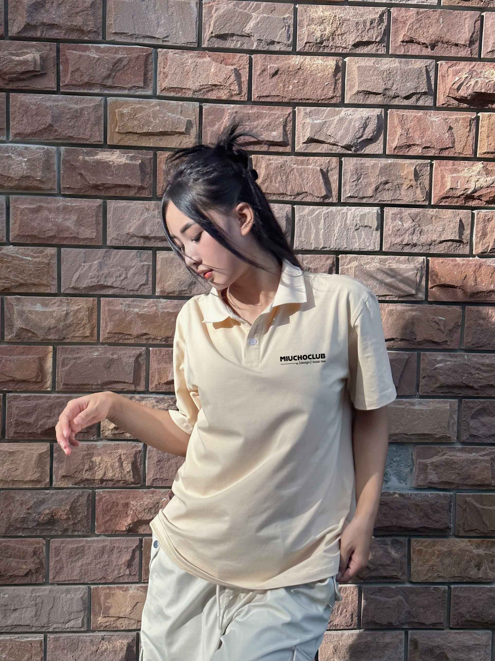 Áo polo nữ form rộng chất vải cotton co giãn thoáng mát PLD1701 Miucho in basic_thumbnail_3