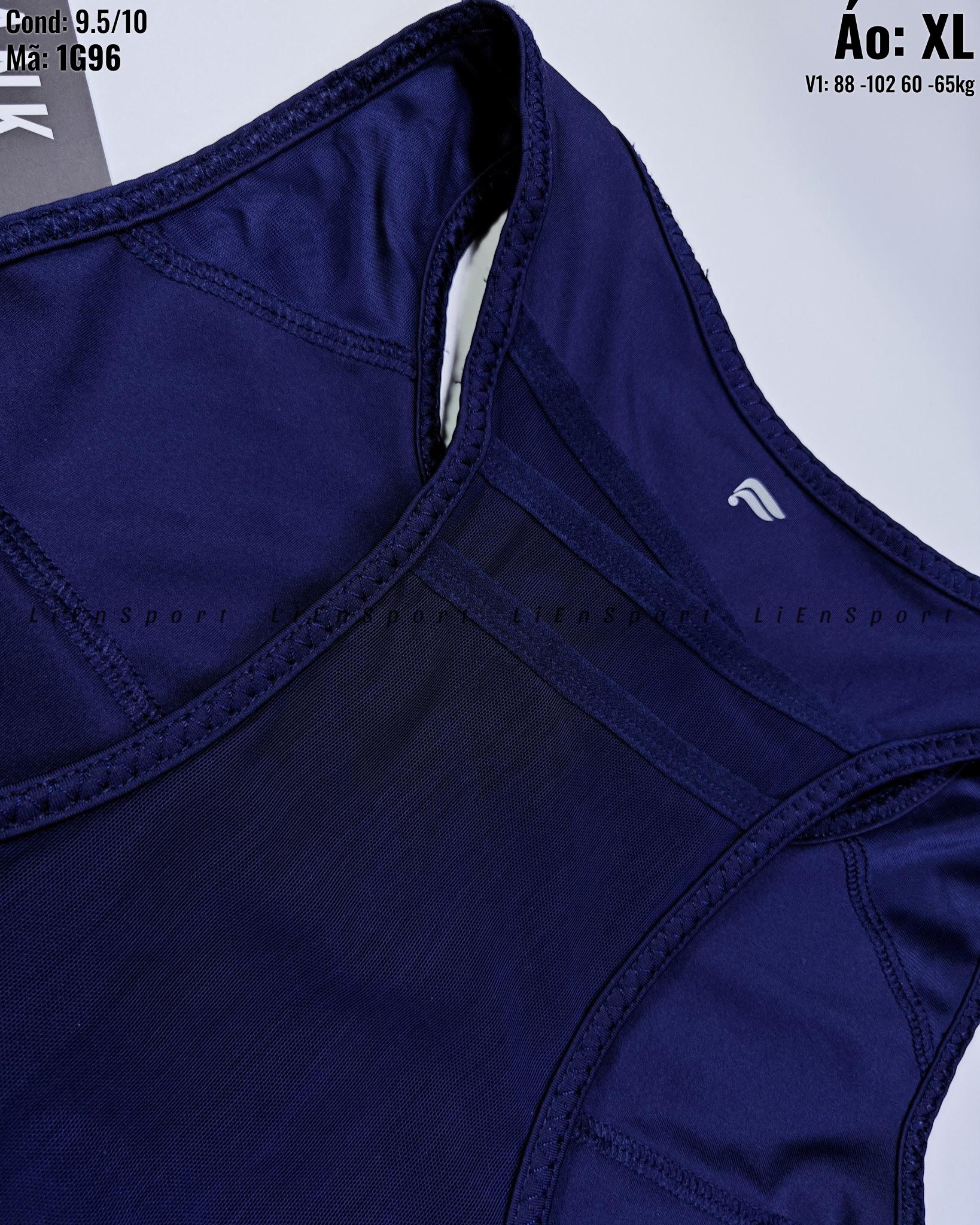 Áo bra thể thao Tank top Nữ Size XL Xanh navy Auth 2nd Racerback thoáng khí Co giãn tốt Nâng đỡ ngực Đệm lưng dày Phù hợp tập gym yoga chạy bộ Mã:1G96_thumbnail_3