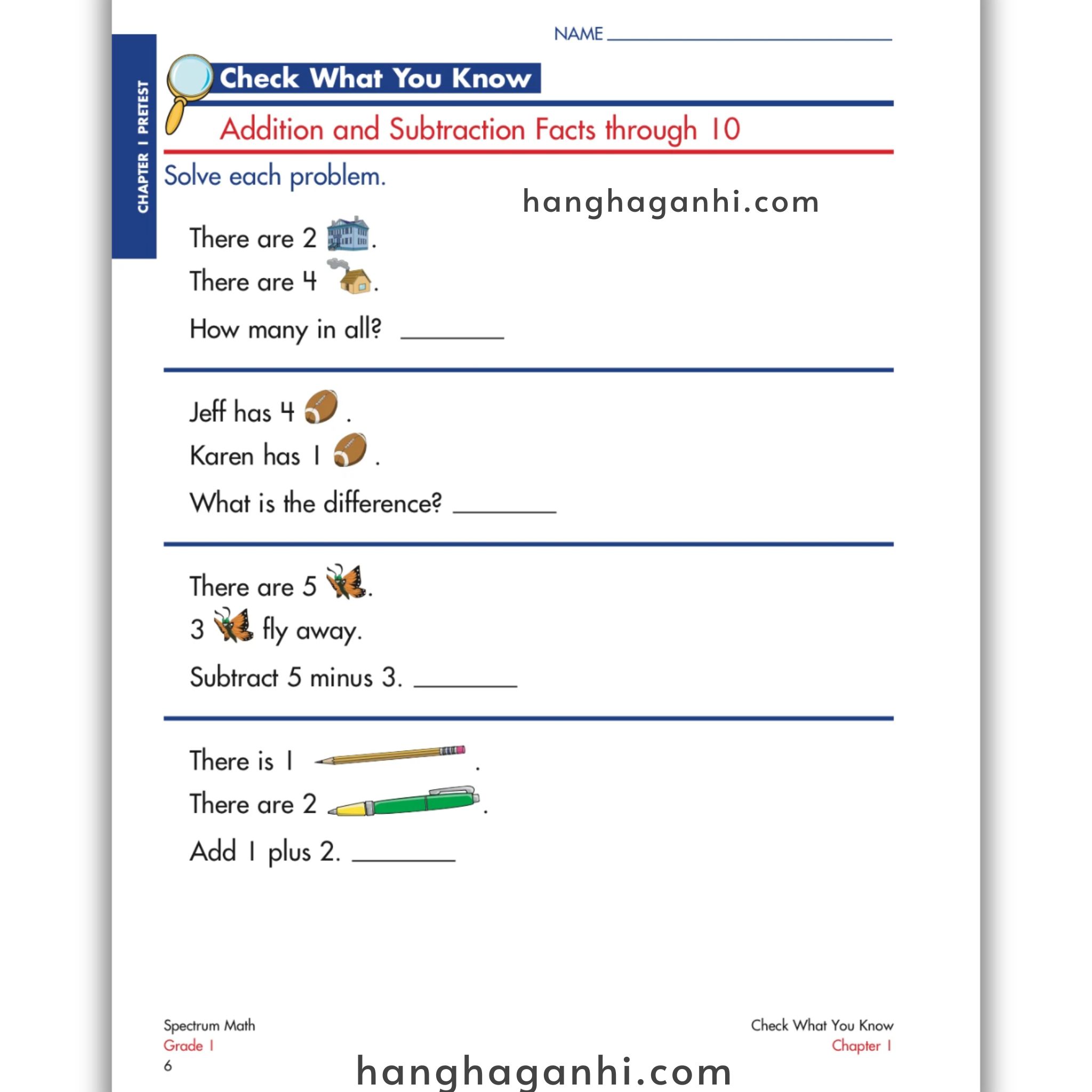 Spectrum Math Workbook Grade 1- Sách Toán Tiếng Anh cho bé lớp 1_thumbnail_9