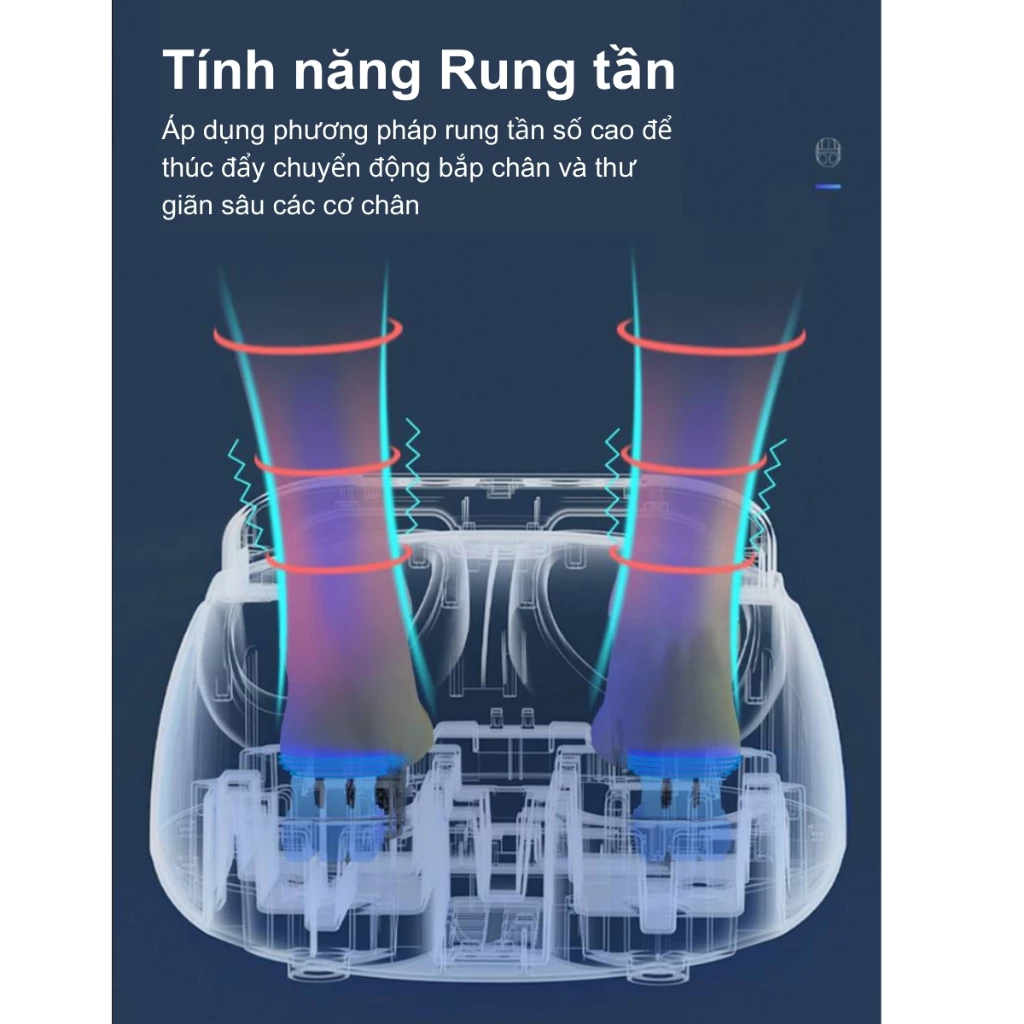 Máy massage chân 6D NMIMART Kết Hợp Bấm Huyệt, nén khí, sưởi ấm_thumbnail_5