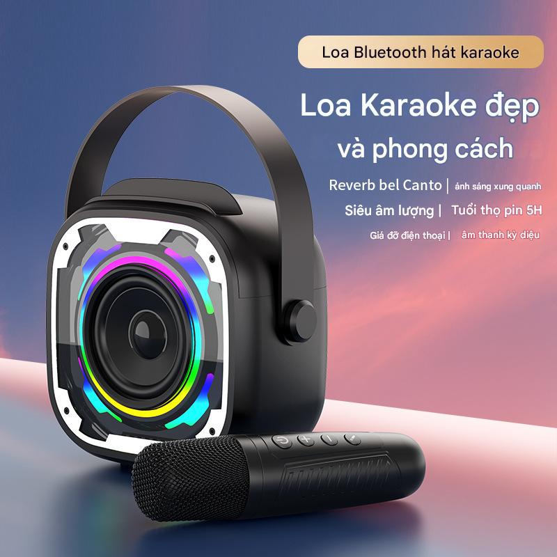 LOA SIÊU TRẦM NHỎ GỌN V11 KÈM 2 MIC KẾT NỐI BLUETOOTH_thumbnail_4