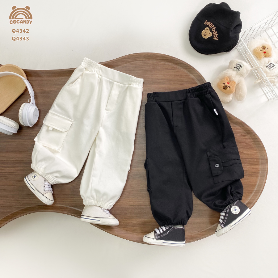 Quần dài kaki TRẮNG túi hộp bo gấu_thumbnail_5