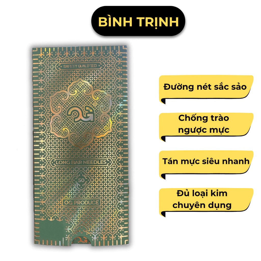 Kim Dài OG Truyền Thống Siêu Bền – Phù Hợp Máy Coil & Rotary – Dành Cho Thợ Xăm