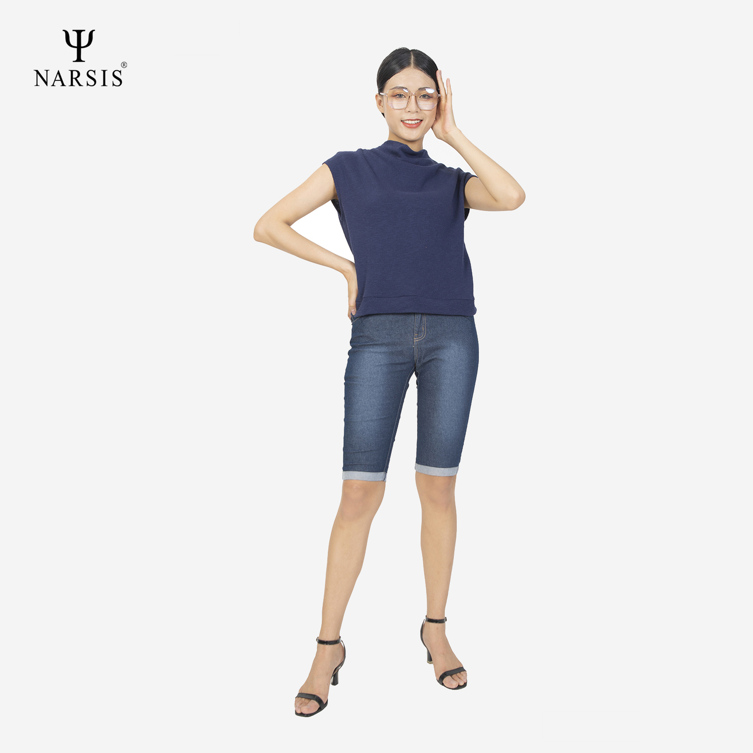 QUẦN LỬNG NỮ P7009 NARSIS CHẤT LIỆU JEAN BỀN BỈ, CÁ TÍNH, TRẺ TRUNG, THỜI TRANG, TRẺ TRUNG, THỜI ..._thumbnail_1