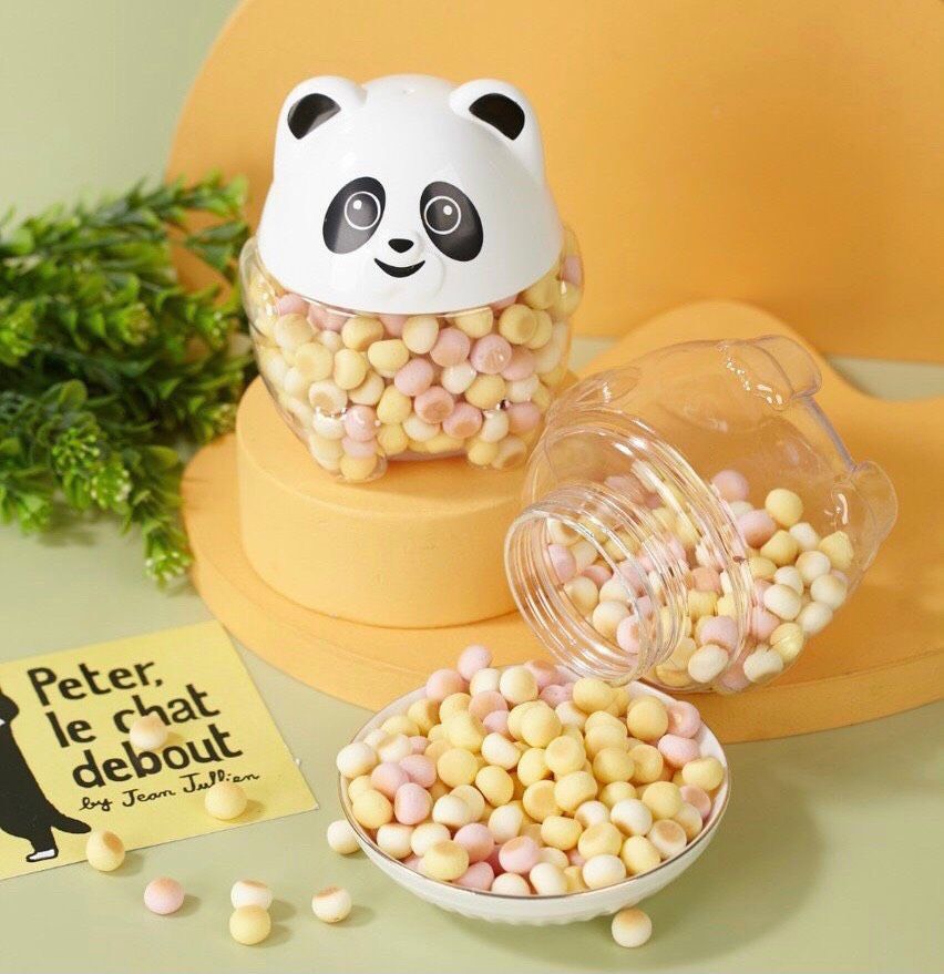 Bánh Men Trứng Gấu Panda mix rau 100g