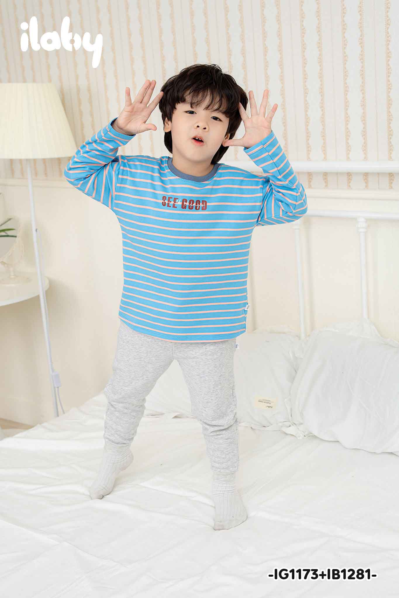 Áo thun kẻ dài tay in chữ_thumbnail_3