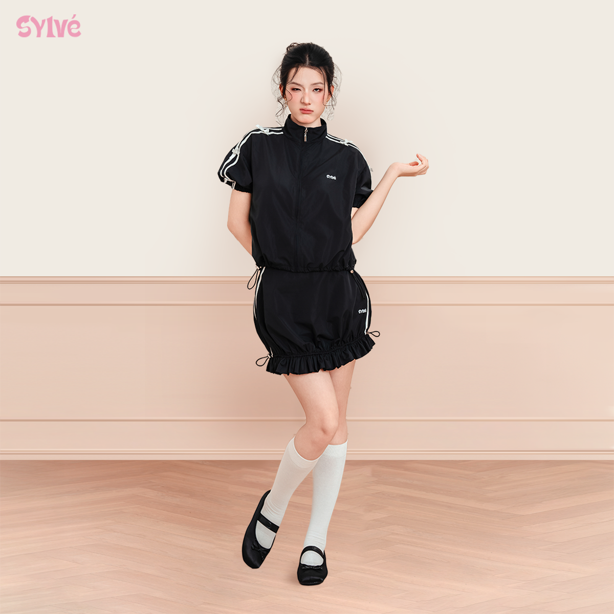 Set Váy Gió SYLVE - NEYRA SET - Áo Gió & Chân Váy Gió Ngắn Thiết Kế Thời Thượng Chất Liệu Cao Cấp ST04_thumbnail_1