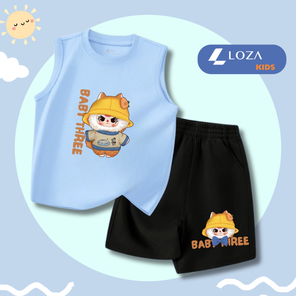 Bộ ba lỗ trẻ em in hình Baby Three - Loza Kids BL237_thumbnail_1