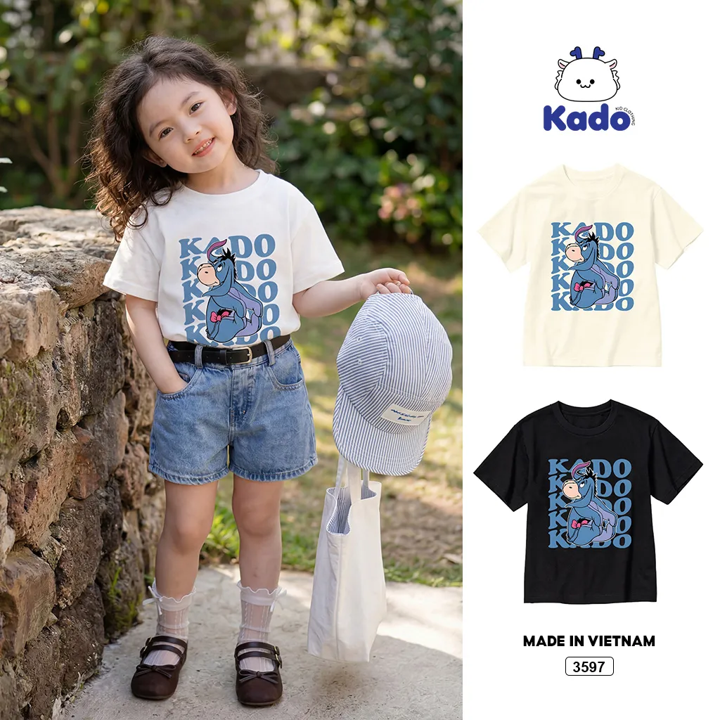 Áo thun trẻ em hoạt hình chất thoáng mát Kado 3597