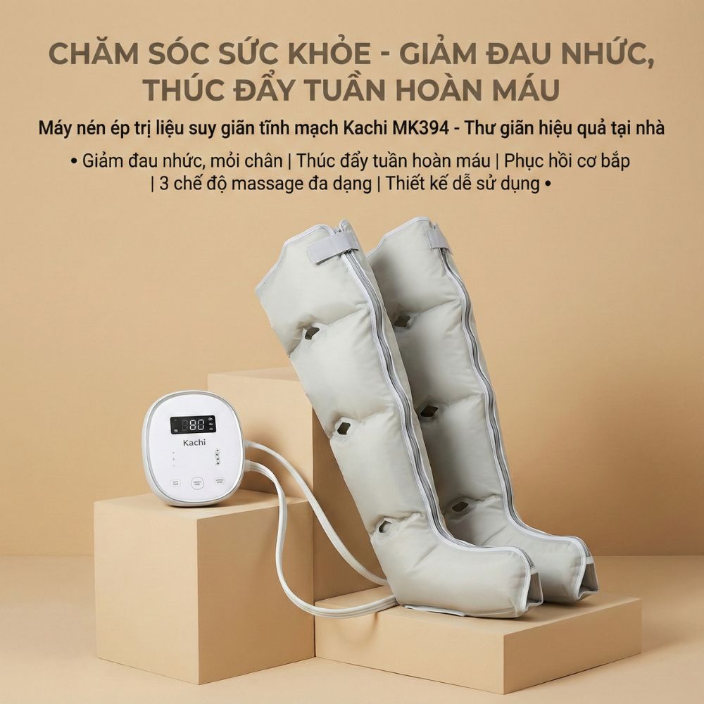 Máy nén ép trị liệu suy giãn tĩnh mạch chân Kachi MK394