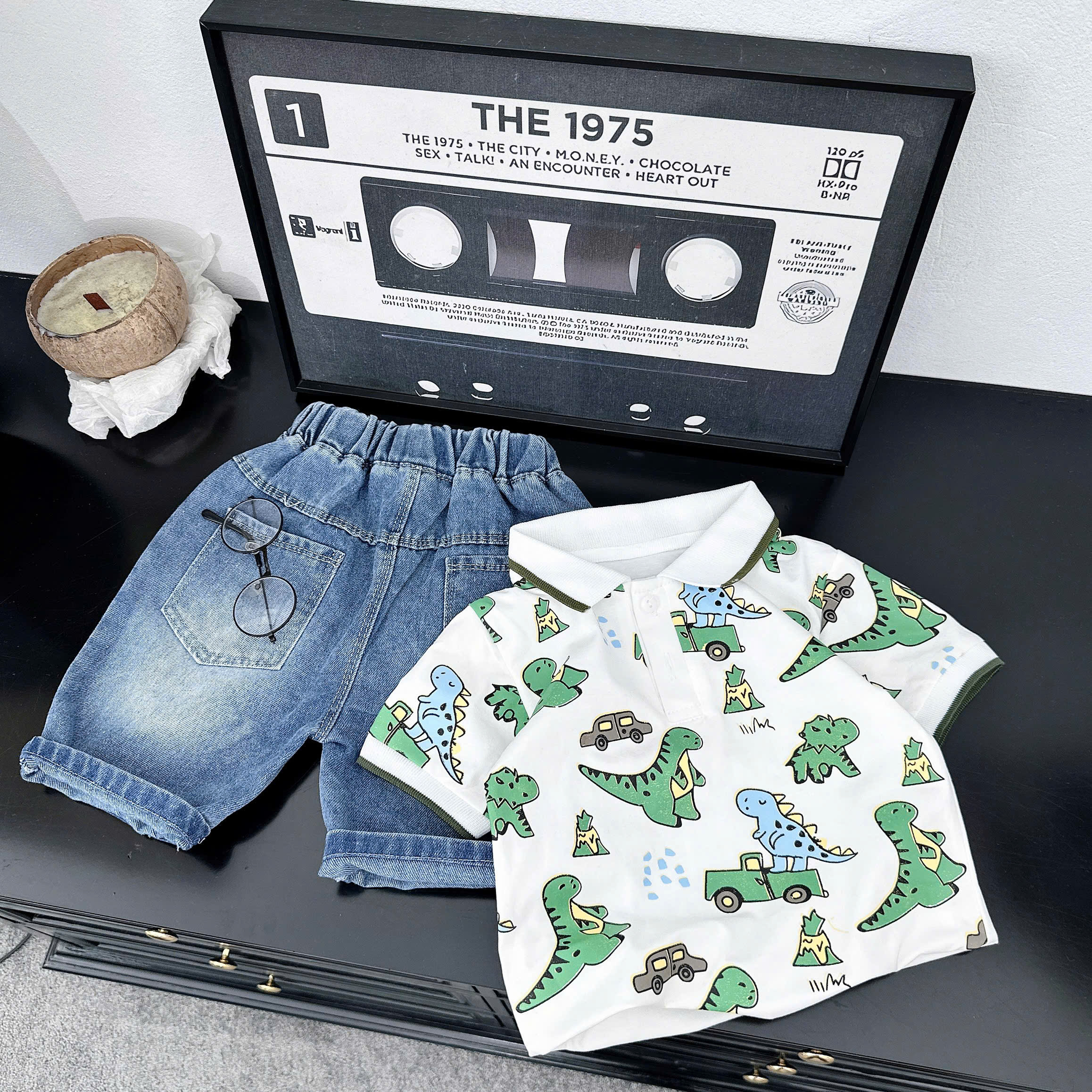 E68 BỘ POLO KHỦNG LONG VÀ Ô TÔ XANH- A116.824