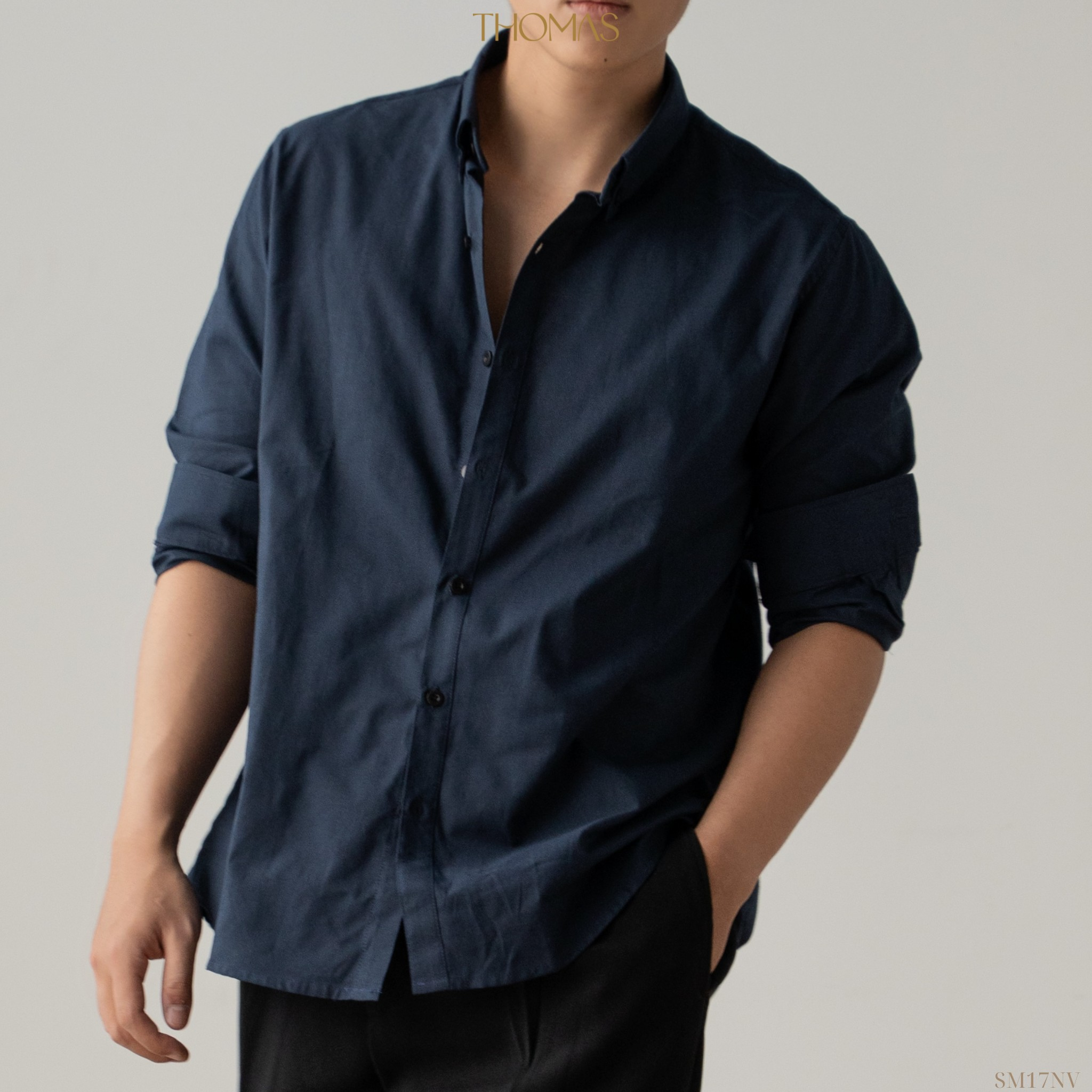 Áo Sơ Mi Dài Tay Enzo Vải Oxford Cổ Button Down Form Relaxed_thumbnail_7