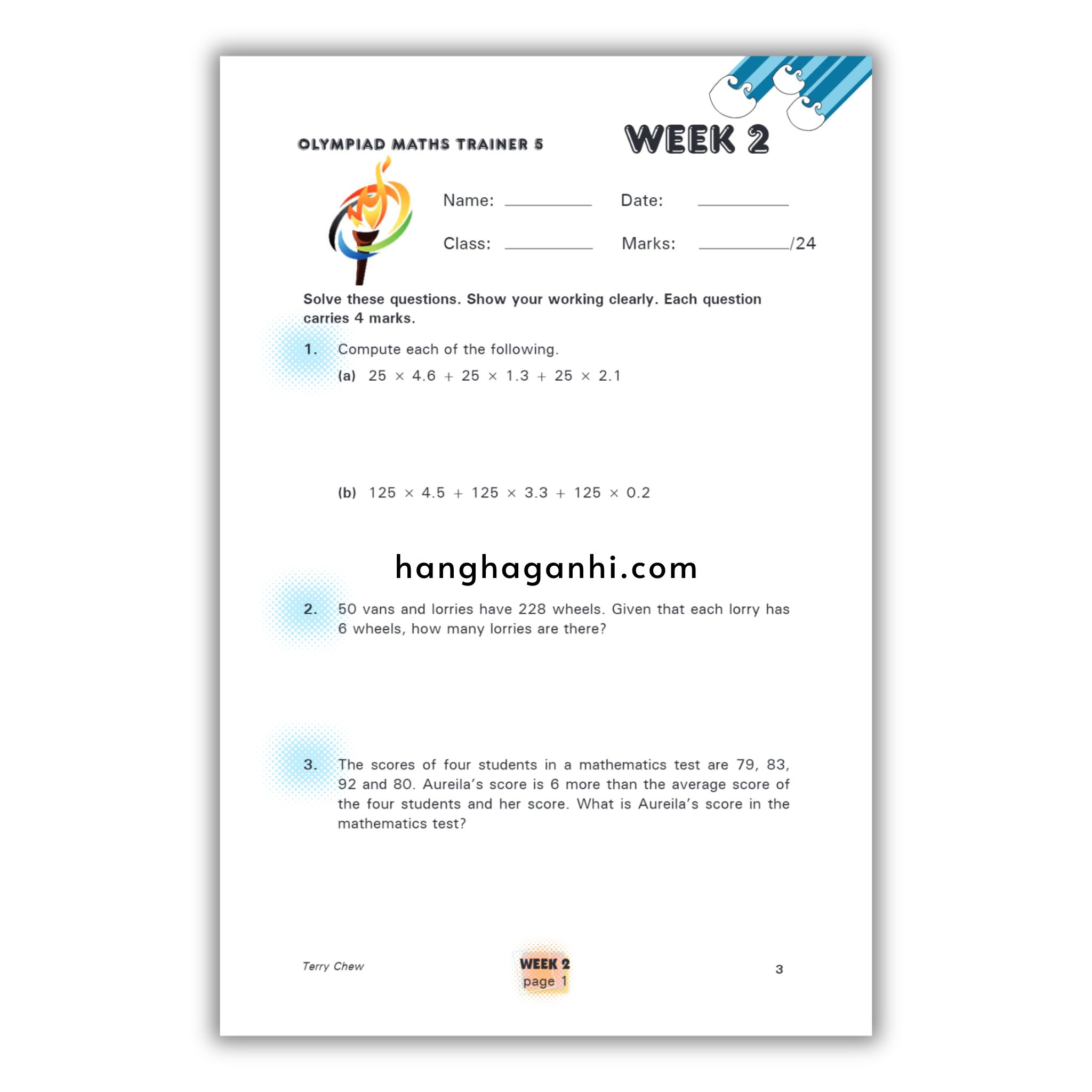 Olympiad Maths Trainer level 5- Sách Toán Tiếng Anh Singapore cho bé lớp 5_thumbnail_3