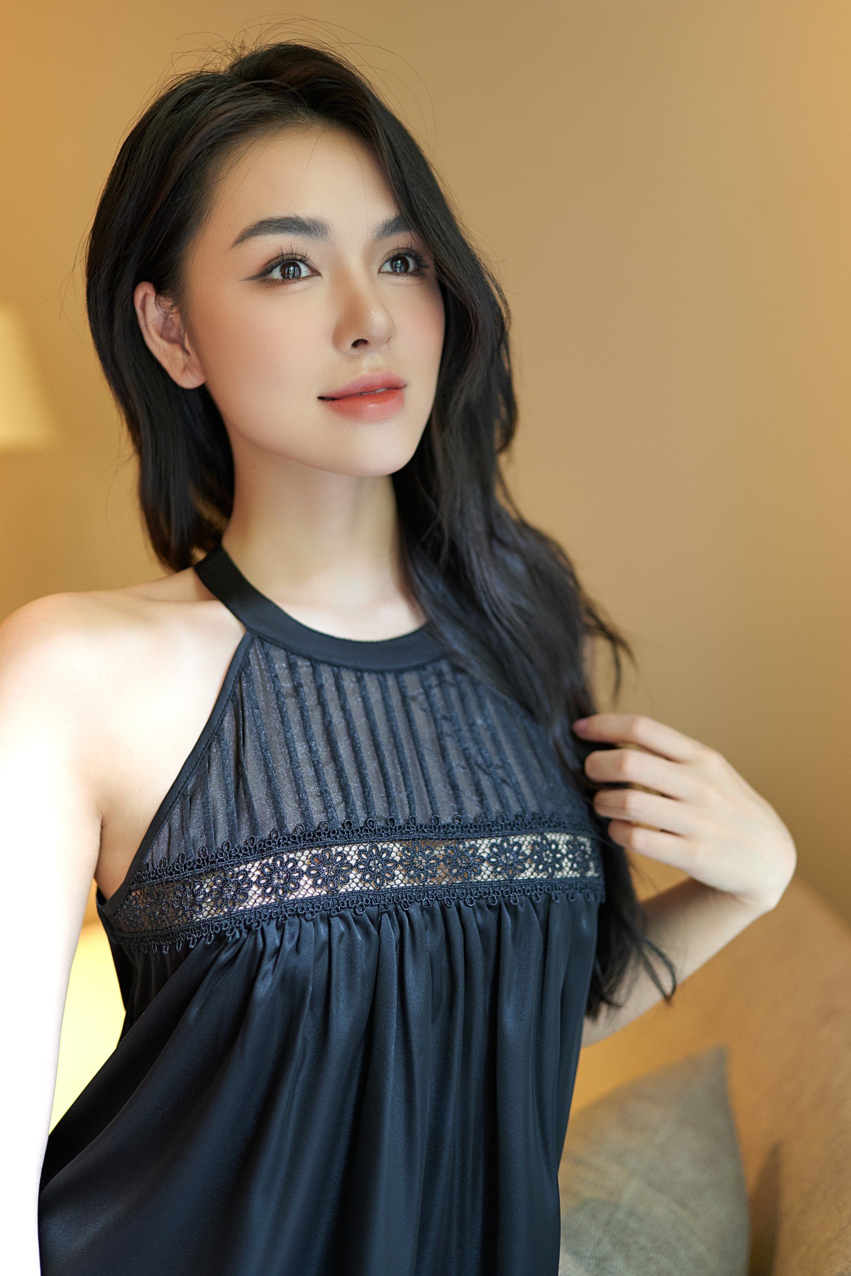 Bộ ngủ áo yếm, quần dài BN500_thumbnail_2