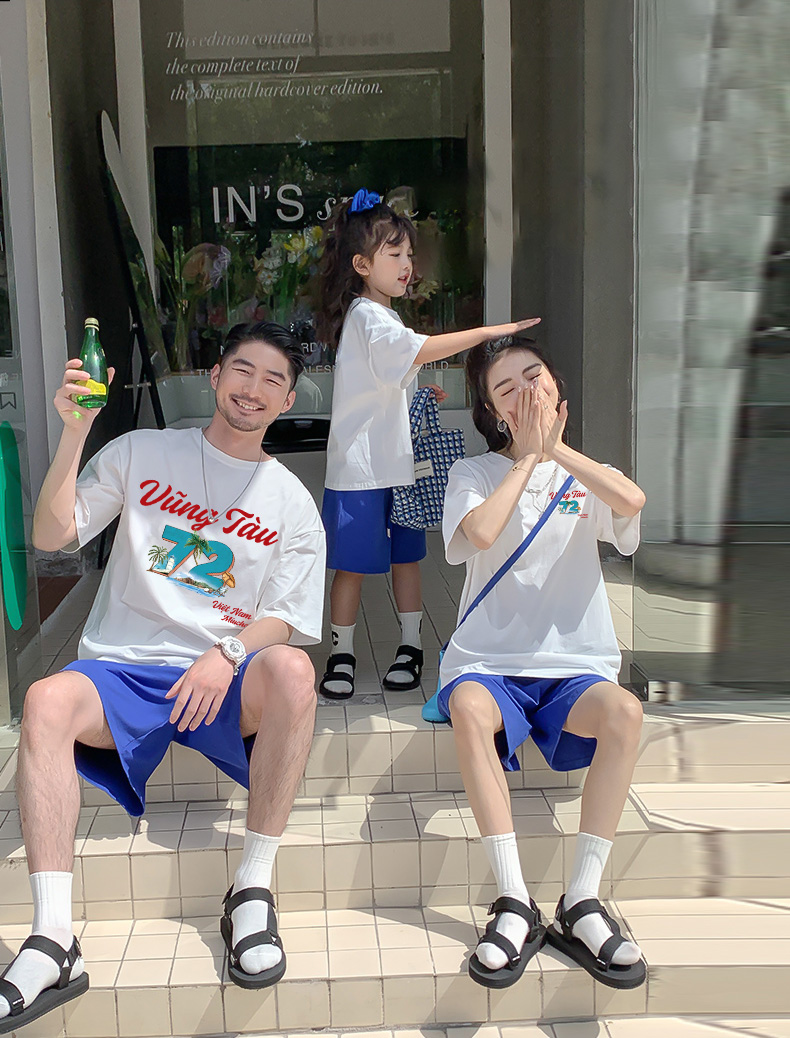 Áo thun du lịch Vũng Tàu cho bé form rộng thoáng mát AED1289 Miucho Kid in mix_thumbnail_4