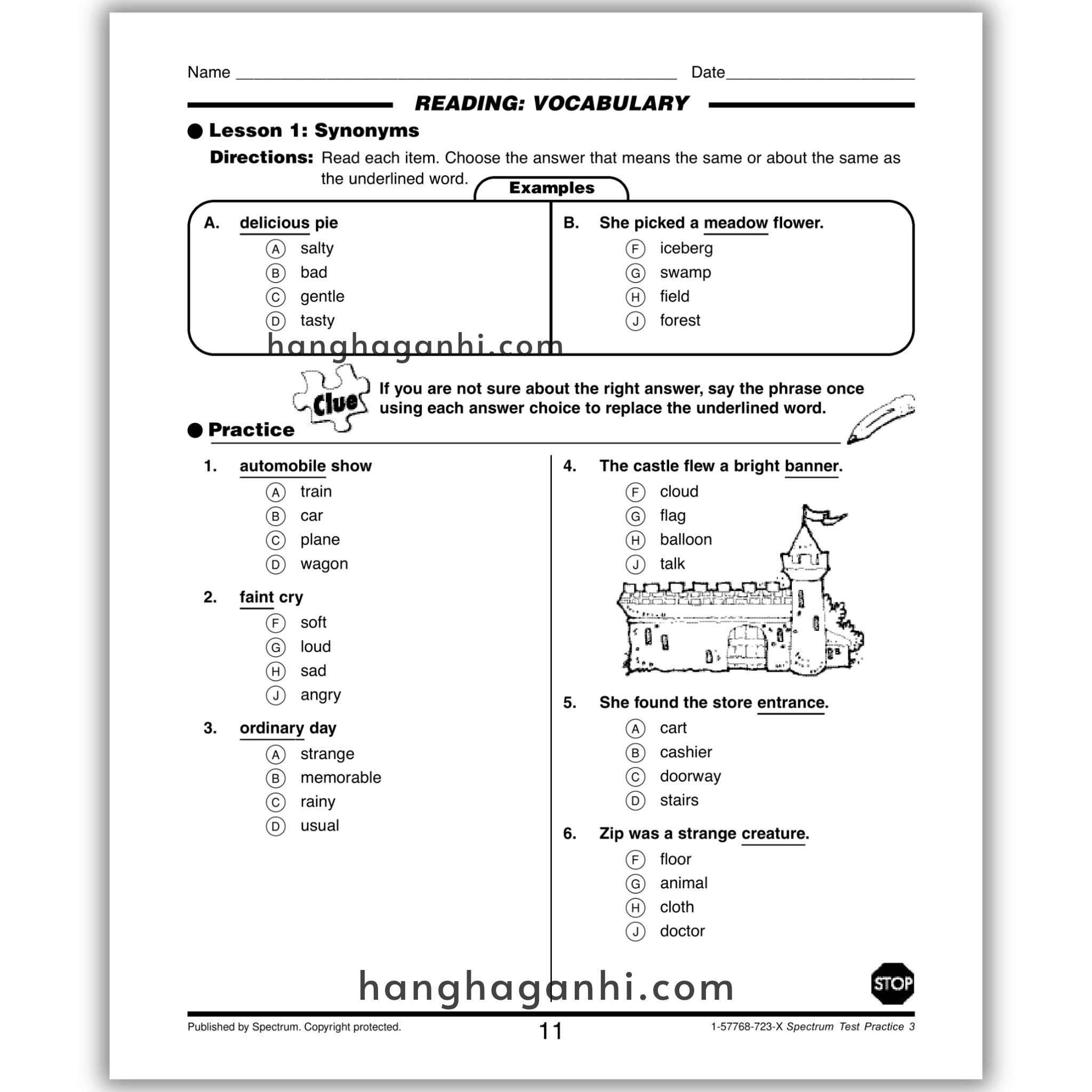 Sách Spectrum Test Practice Workbook Grade 3 ĐEN TRẮNG_thumbnail_3