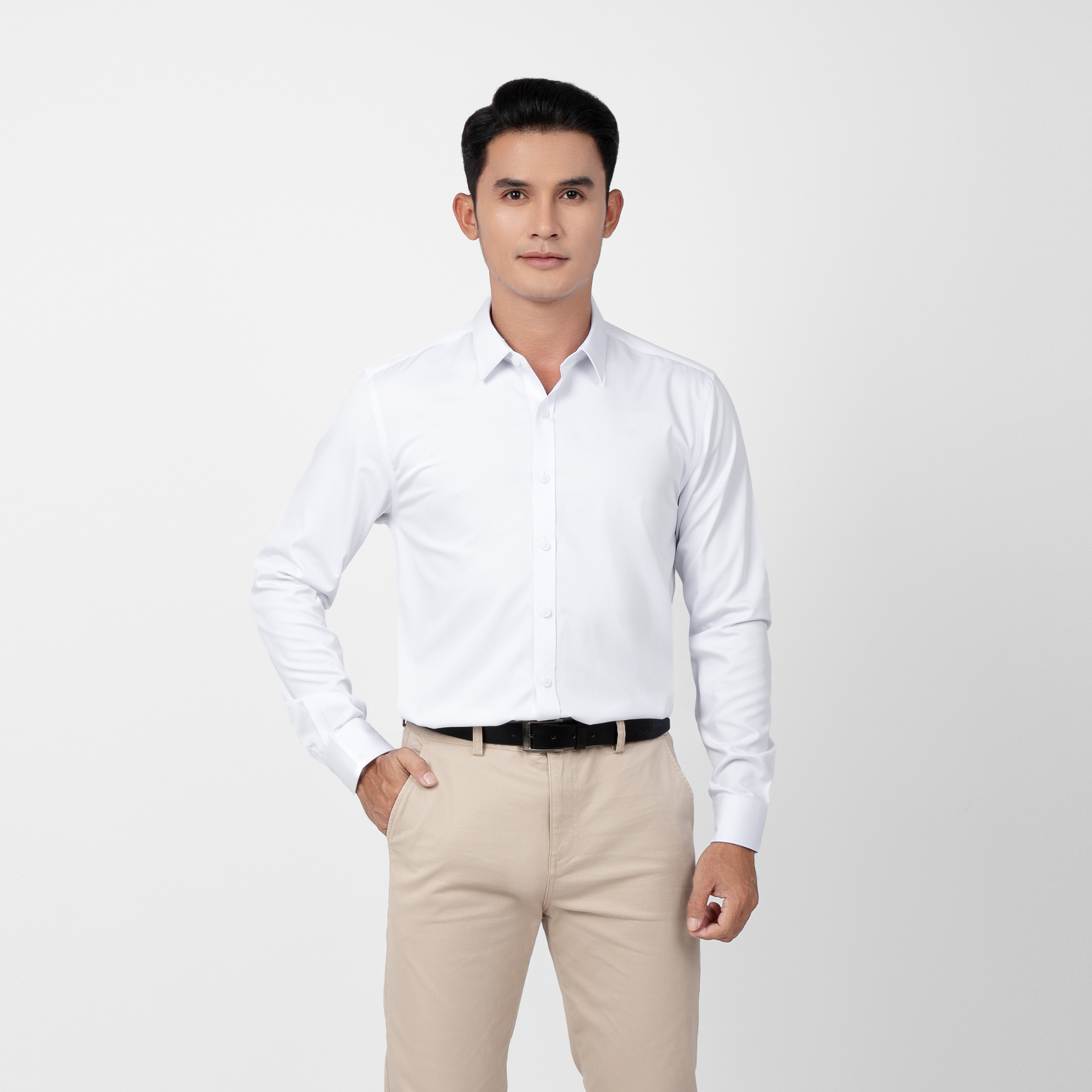 Sơ Mi Trơn Dài Tay S33