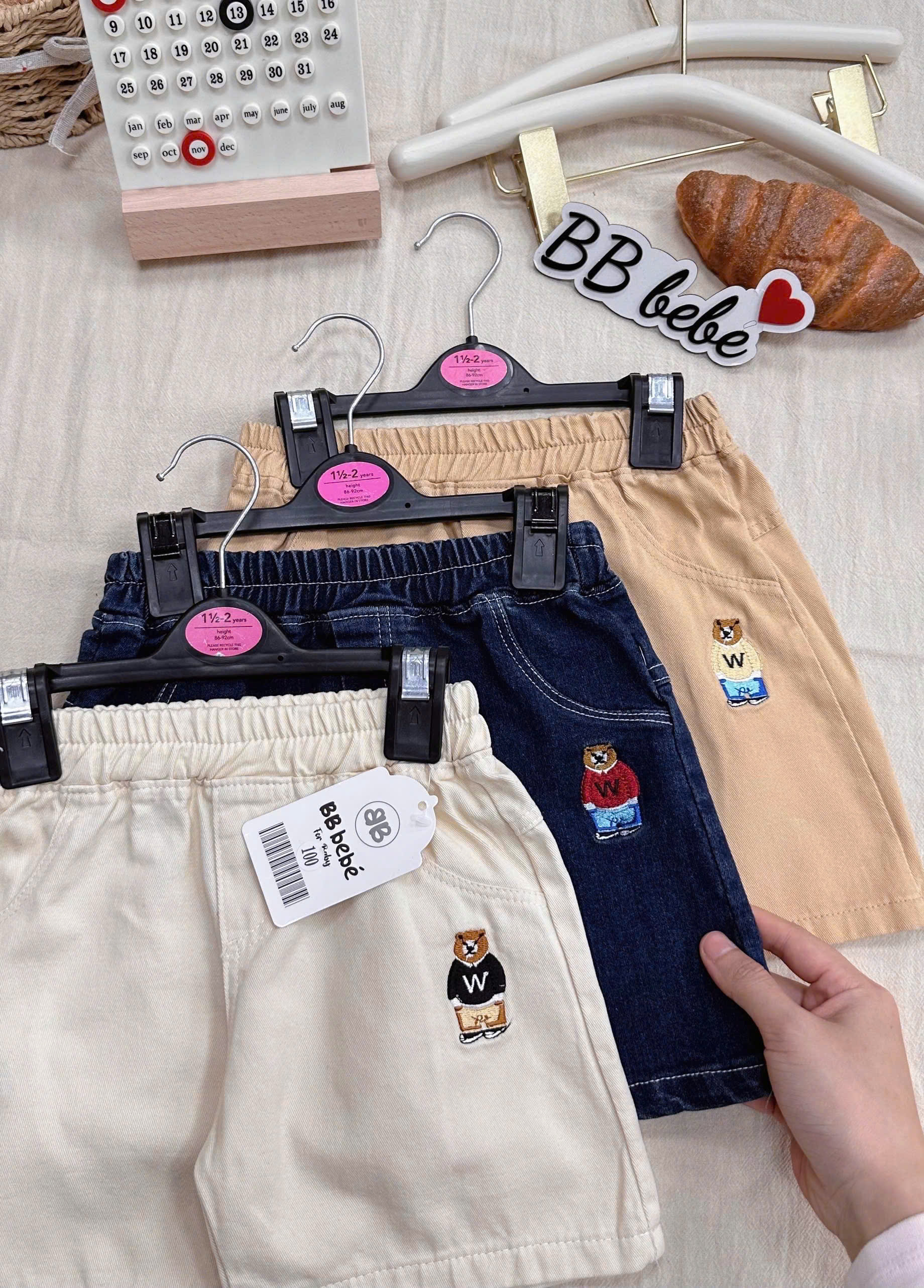 R60 SET 3 QUẦN THÊU GẤU W MÃ 3- A107.91