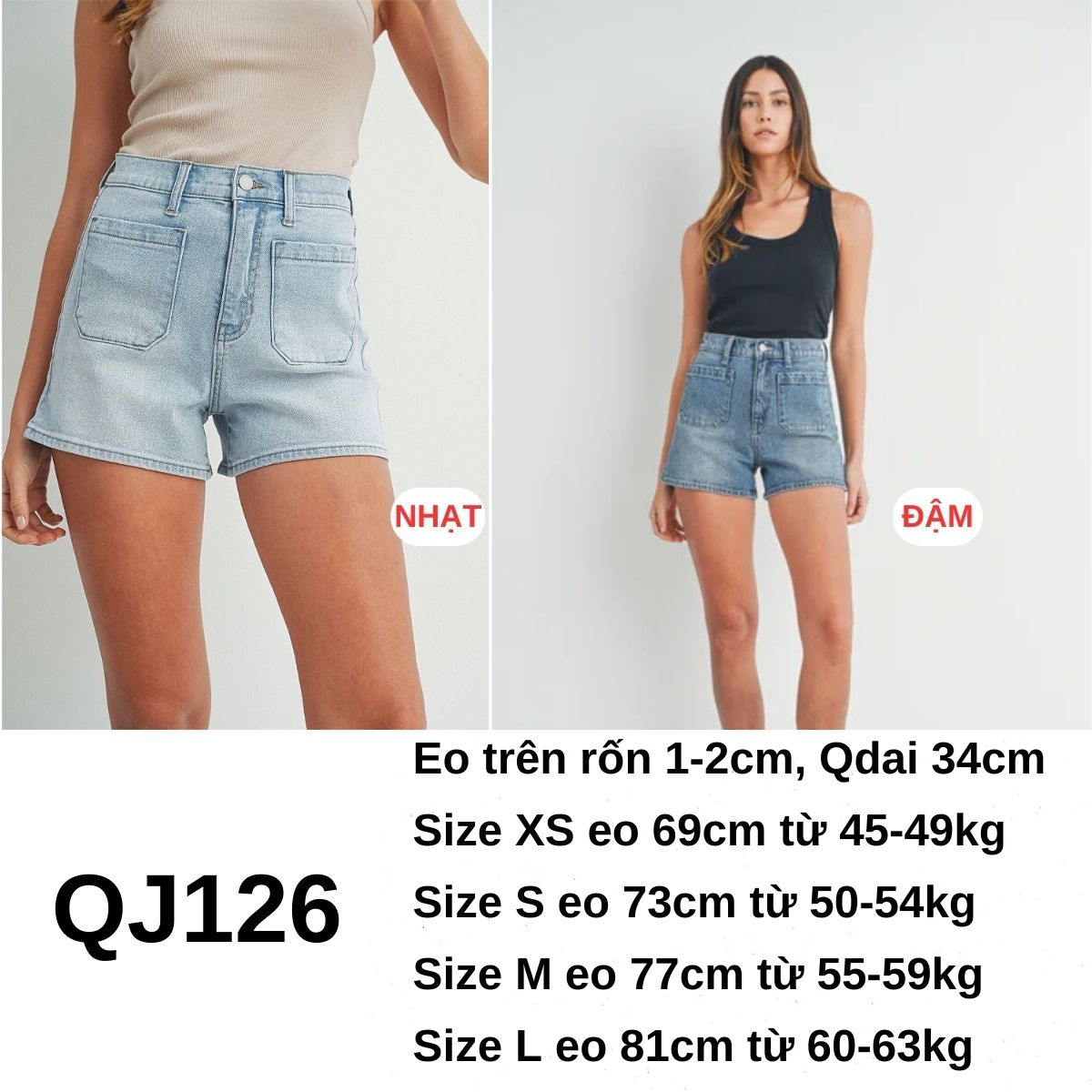 QJ126- ĐÙI JEANS- A