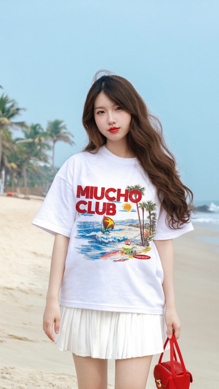 Áo thun boxy summer season 2122 Miucho cổ tròn vải cotton 2c 250gsm đứng form in mix_thumbnail_3