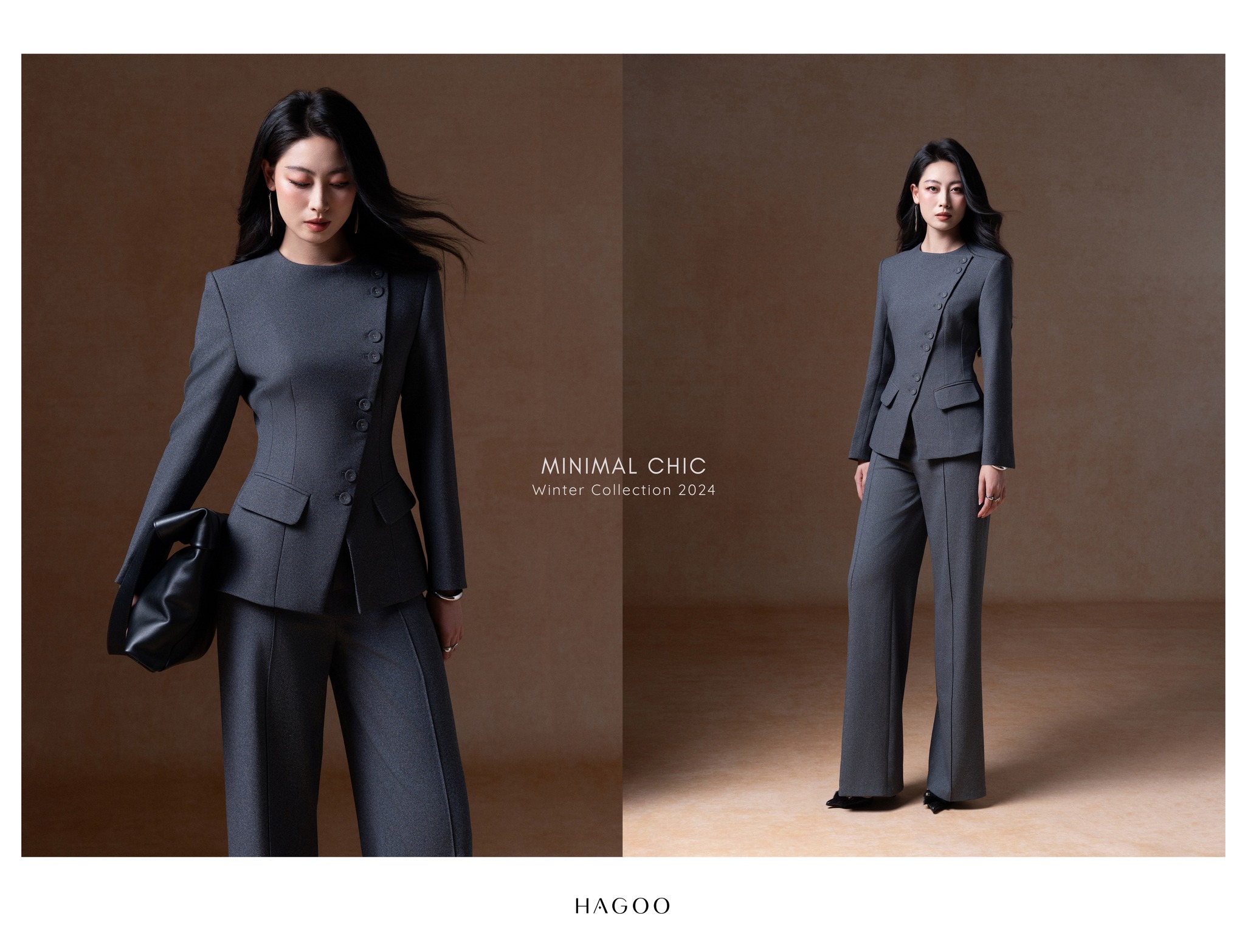 Áo blazer vạt chéo HAGOO