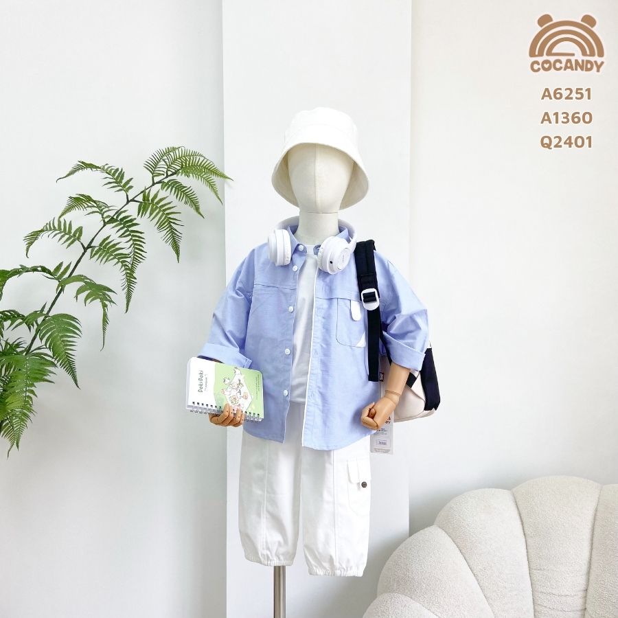 Áo dài XDƯƠNG túi ngực phối TRẮNG cúc_thumbnail_4