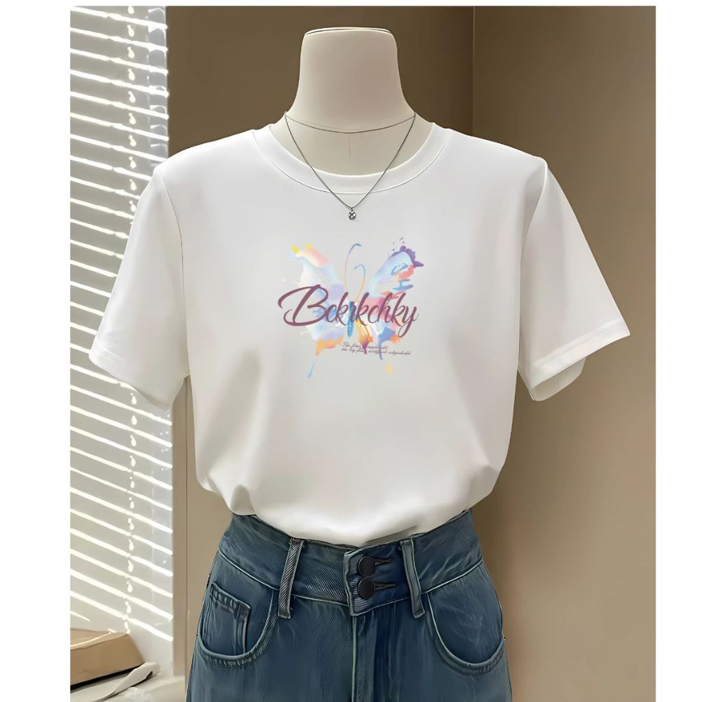 [Form Rộng] Áo phông nữ 𝐋𝐎𝐙𝐀 màu trắng chất liệu thun cotton co giãn 4 chiều - Mã G0275_thumbnail_12