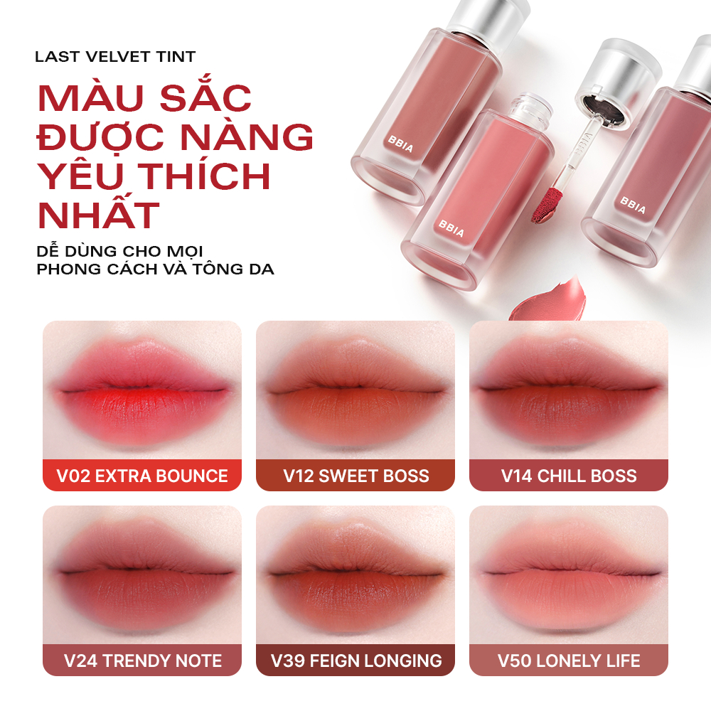 [BBIA] Son kem lì Bbia Last Velvet Tint 5g