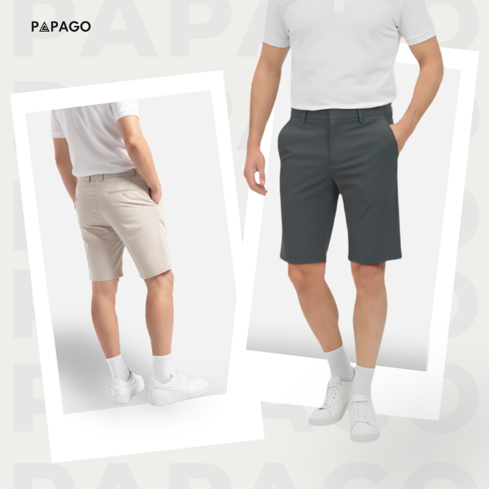 Quần short nam PAPAGO, quần ngố cao cấp chất mềm đẹp trung niên - P25QS003_thumbnail_4