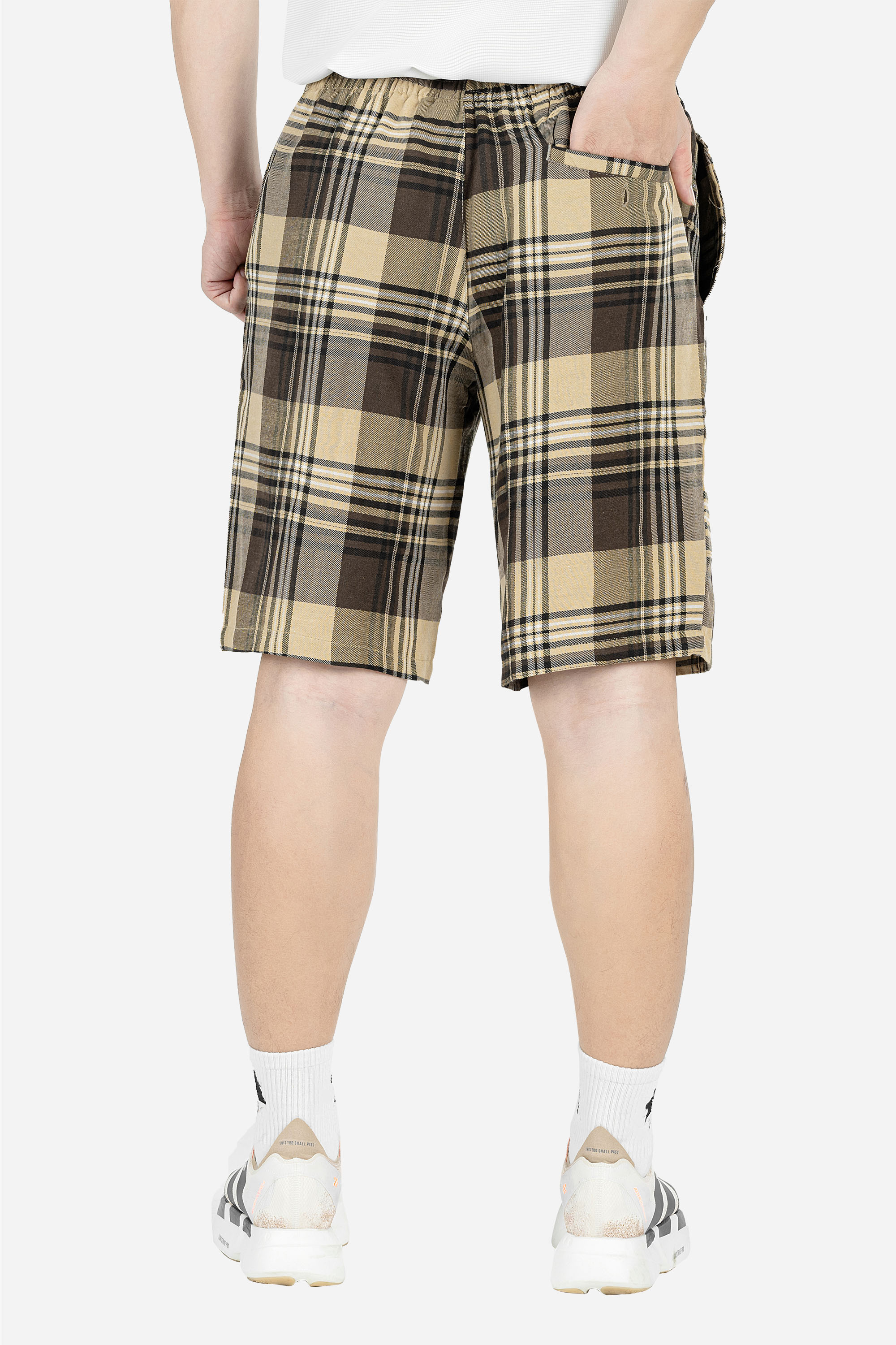 Quần Soọc Kẻ Caro Nam Trung Niên ANCHI Chất Liệu Cotton Dáng Suông Dài Qua Gối_thumbnail_25