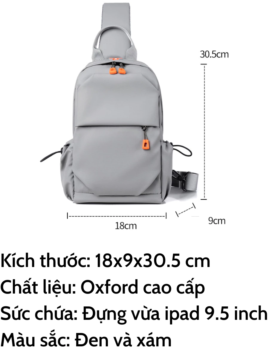 Túi đeo chéo nam chống nước, Túi chéo nam nhiều ngăn thời trang Hàn Quốc_thumbnail_2
