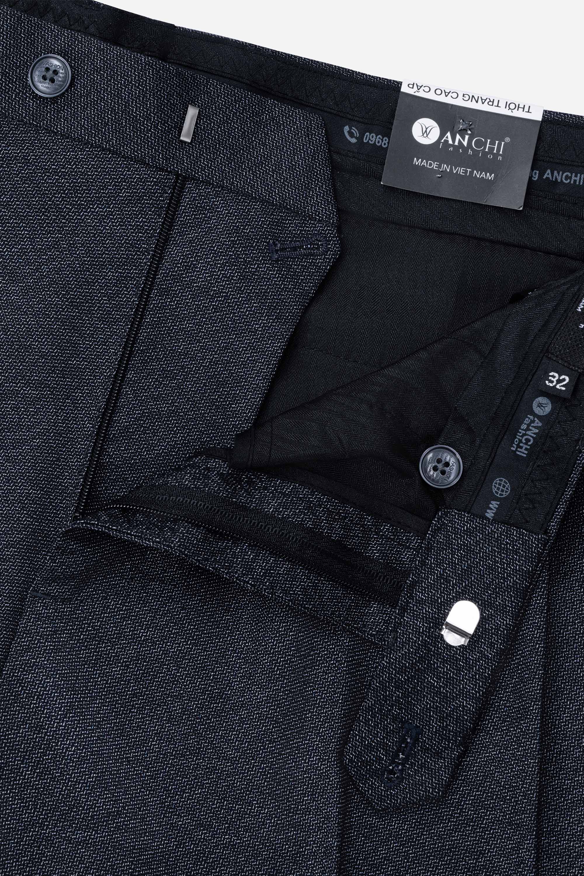 Quần Âu 2 Li Nam Trung Niên ANCHI Vải Đốm Cao Cấp Phom Suông Ống Rộng_thumbnail_28