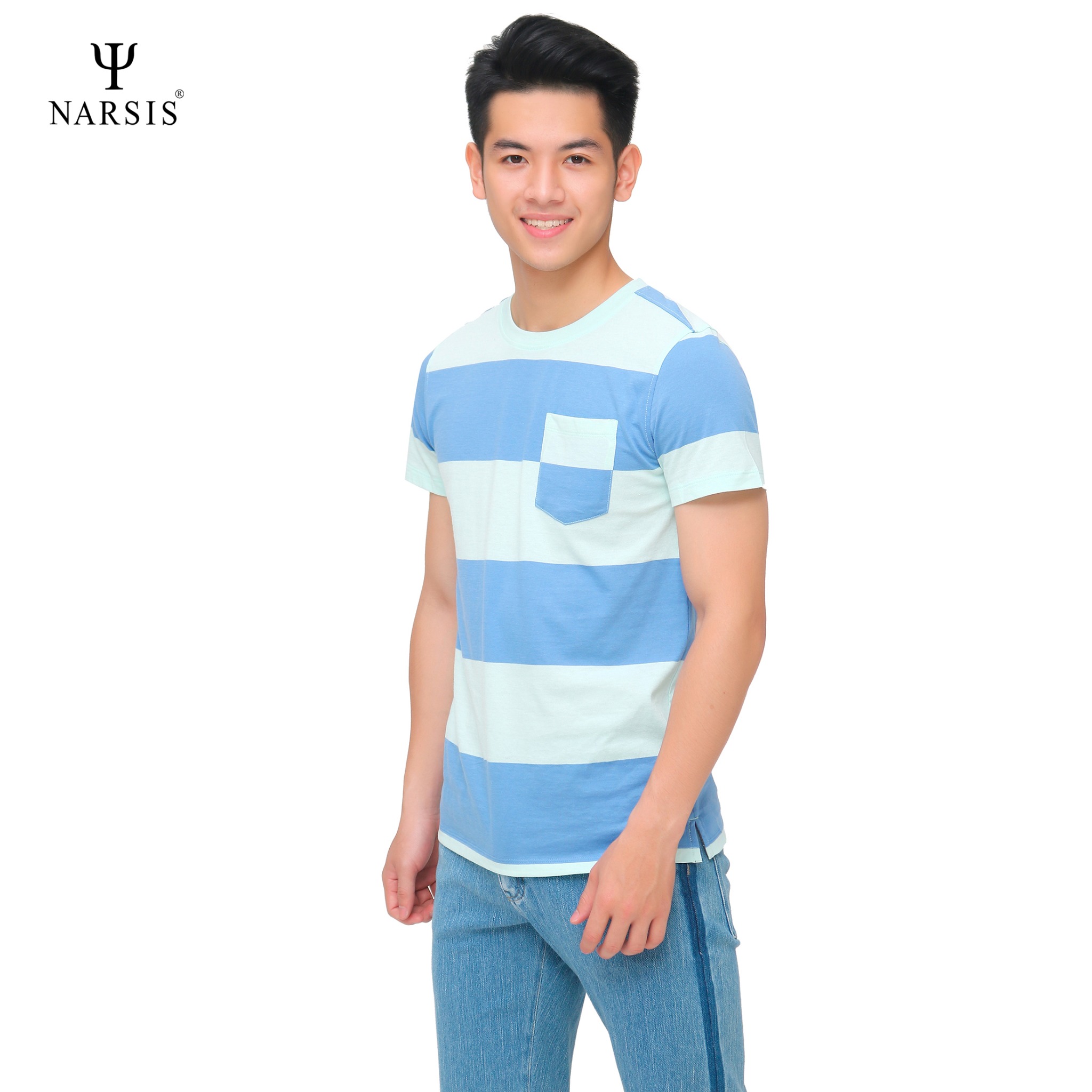 ÁO PHÔNG NAM D8086 NARSIS CHẤT LIỆU THOÁNG MÁT, DỄ CHỊU, THOẢI MÁI CẢ NGÀY, DỄ VẬN ĐỘNG