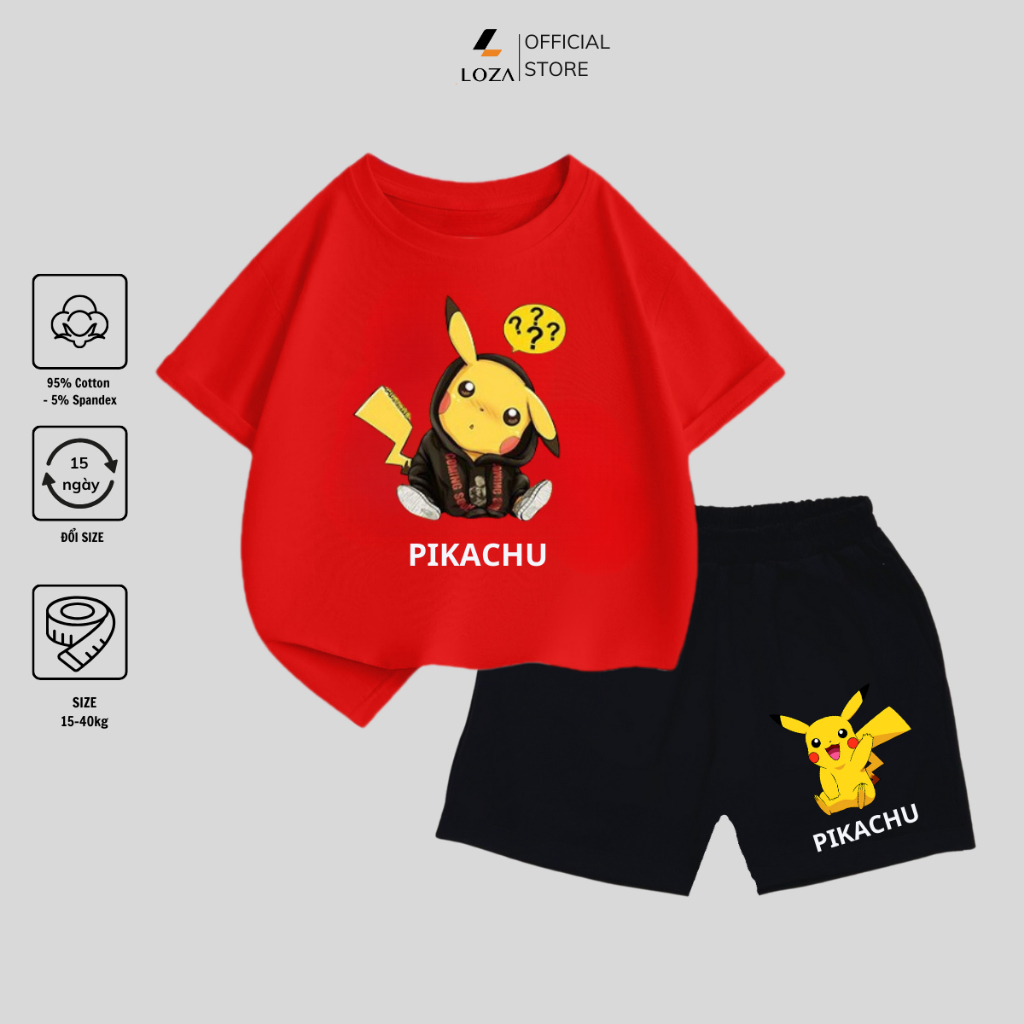 Bộ đồ bé trai in hình 'Pokemon' - Loza Kids SB108_thumbnail_3