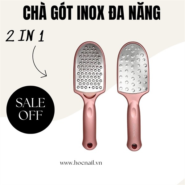 Cây chà gót inox - có đế - đa năng 2 in 1
