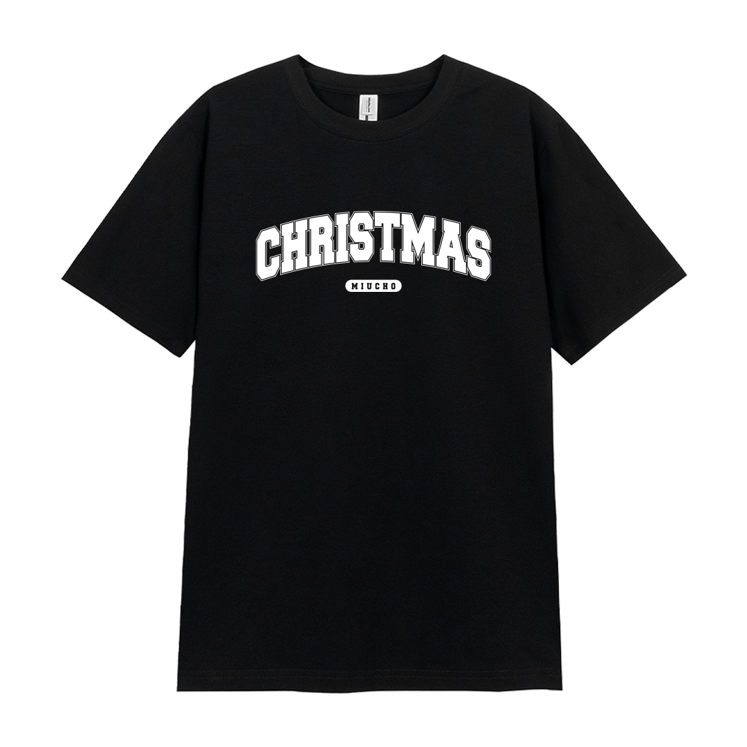 Áo thun nữ giáng sinh noel form vừa regular vải cotton 4c thoáng mát 1761 Miucho Chic Chic in typography_thumbnail_8