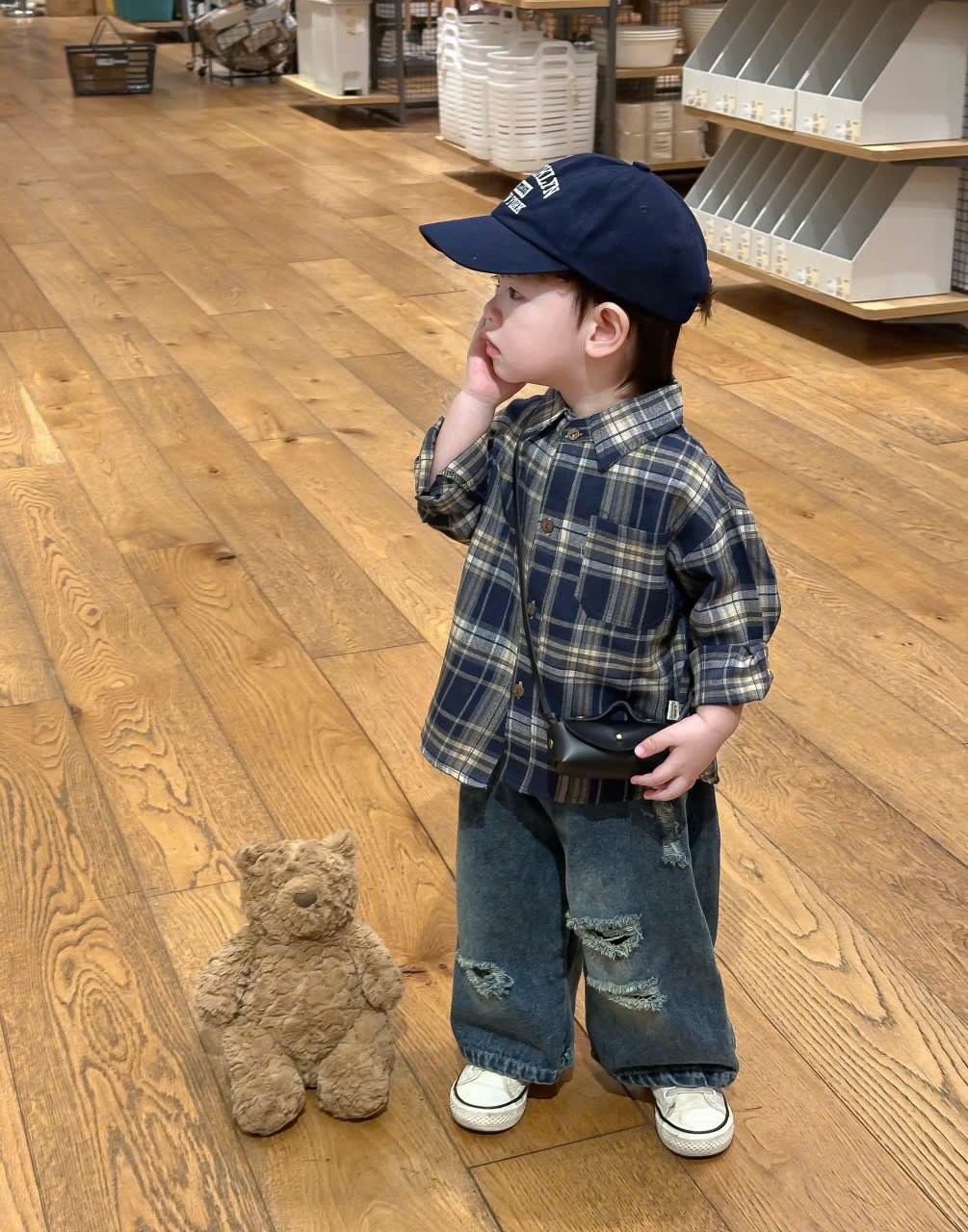 Set áo somi caro + quần jean_thumbnail_1