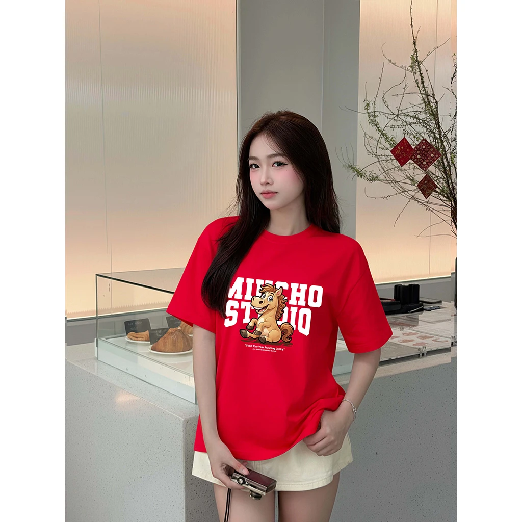 Áo thun boxy Tết Bính Ngọ Miucho 3082_thumbnail_4