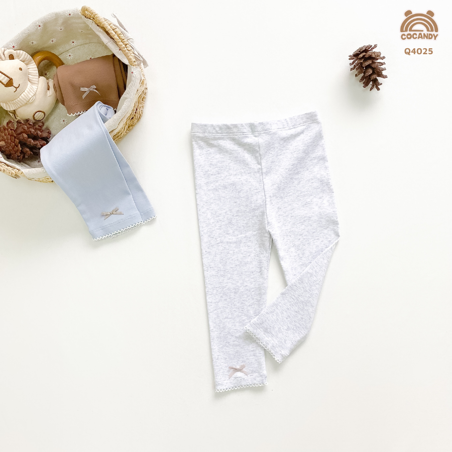 Quần dài legging XÁM NHẠT chỉ sóng nơ_thumbnail_2