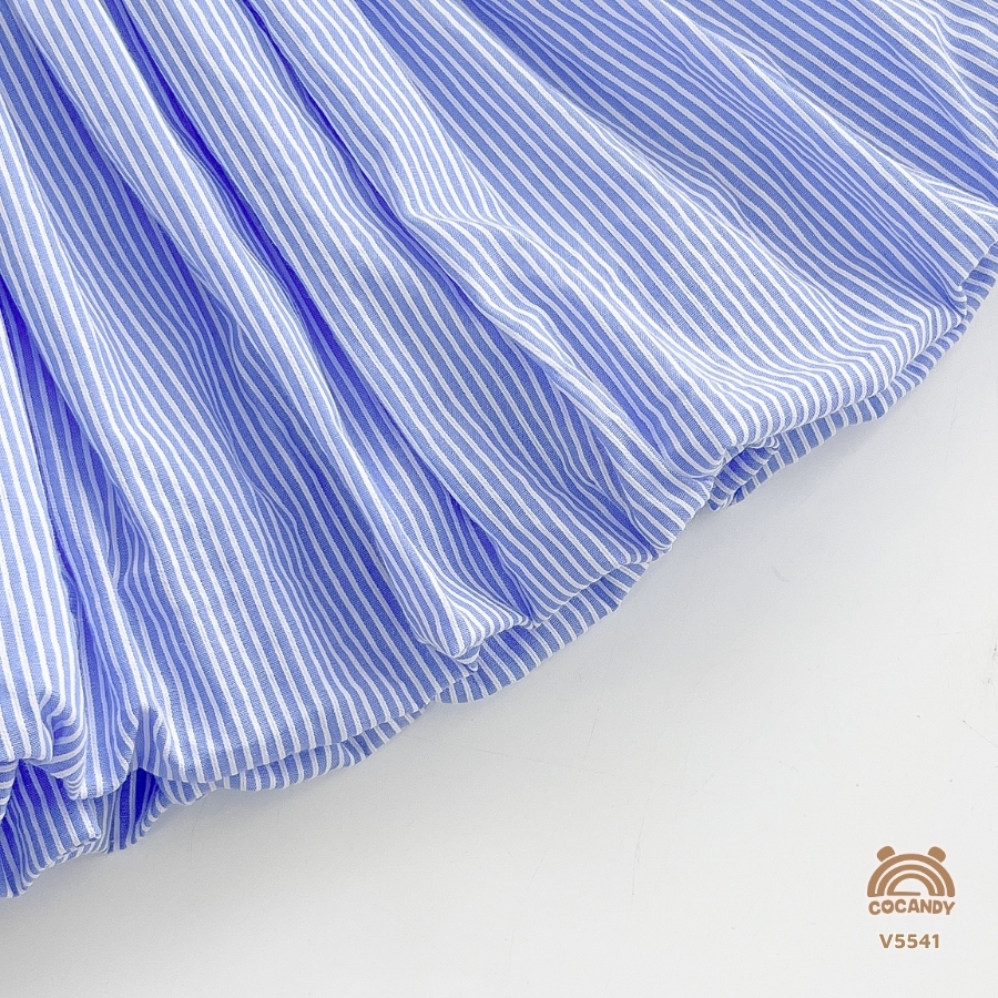 Váy cộc kẻ XANH 2 dây dáng bí_thumbnail_4