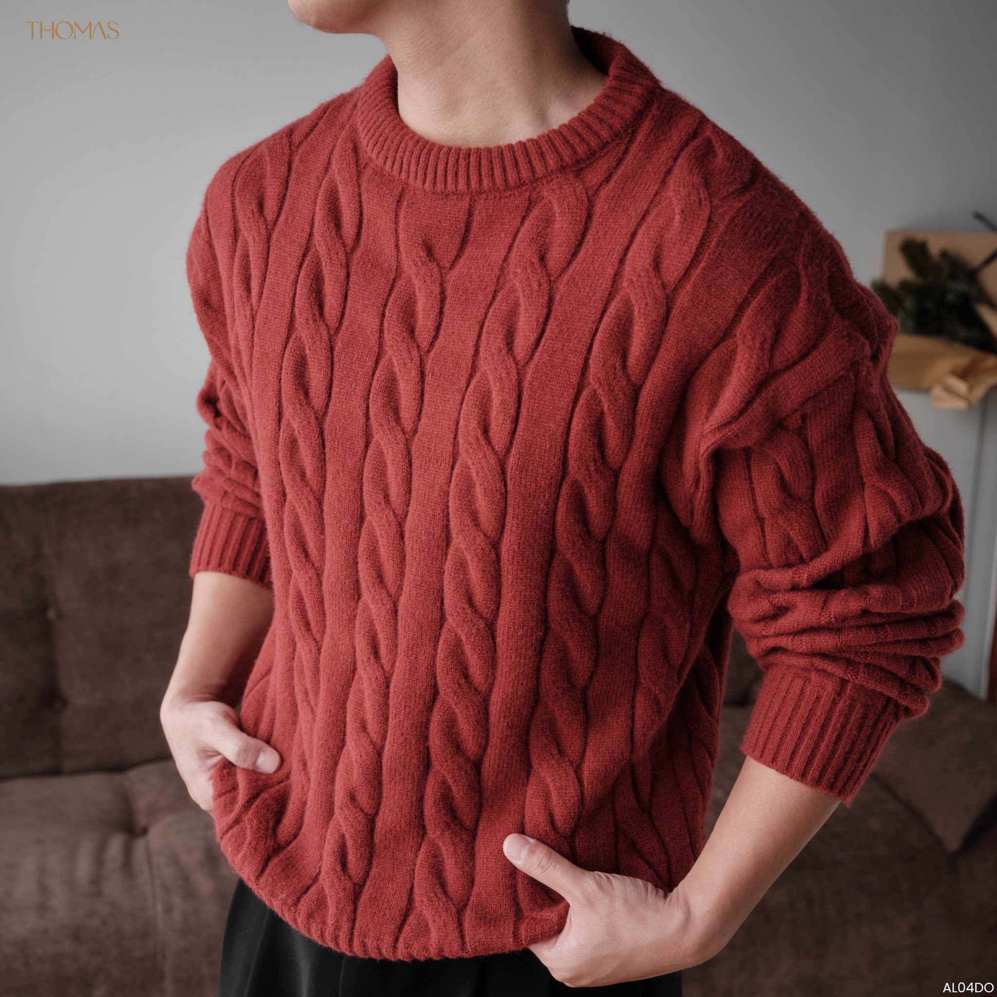 Áo Sweater Twisted-Wool Len Viscose Form Relaxed_thumbnail_18