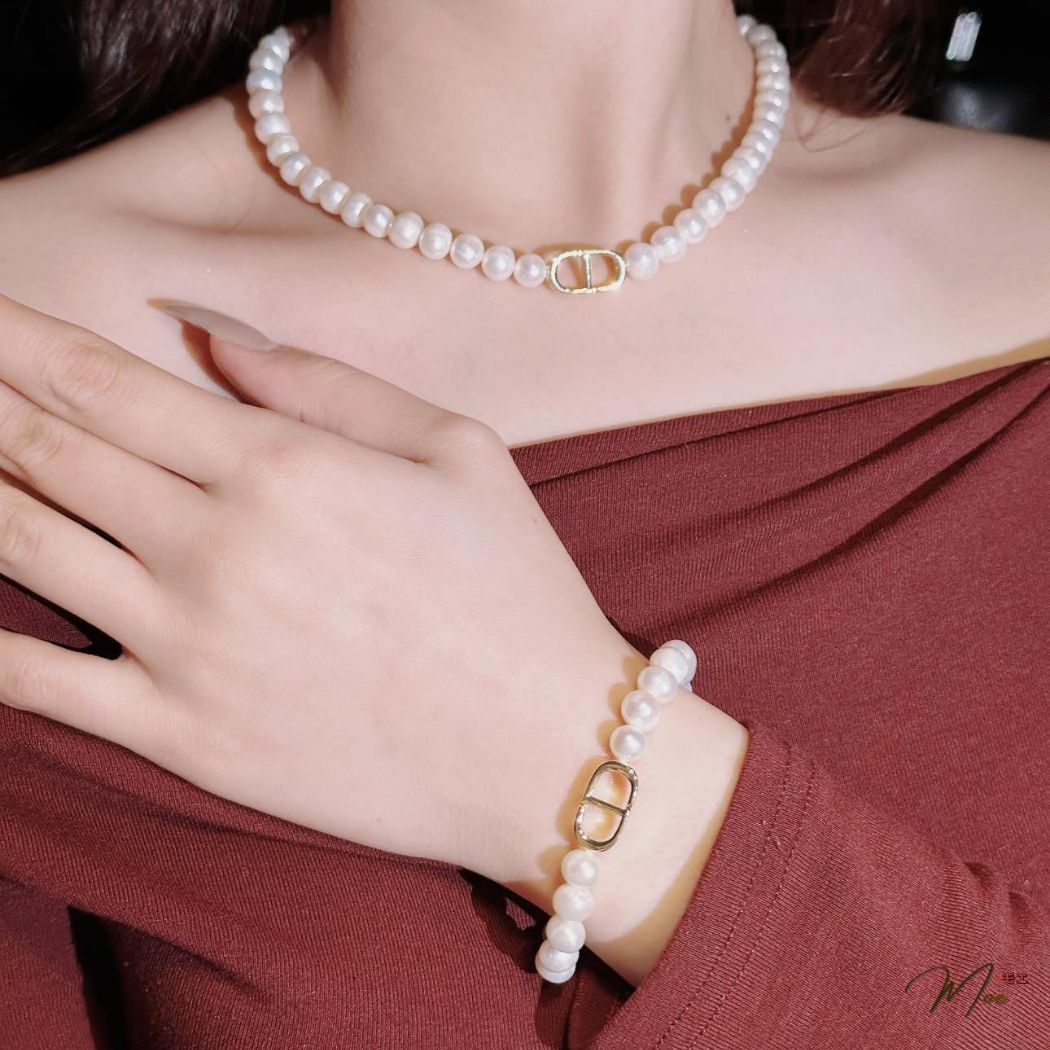 C71 - Combo ngọc trai CD bạc xi vàng cao cấp