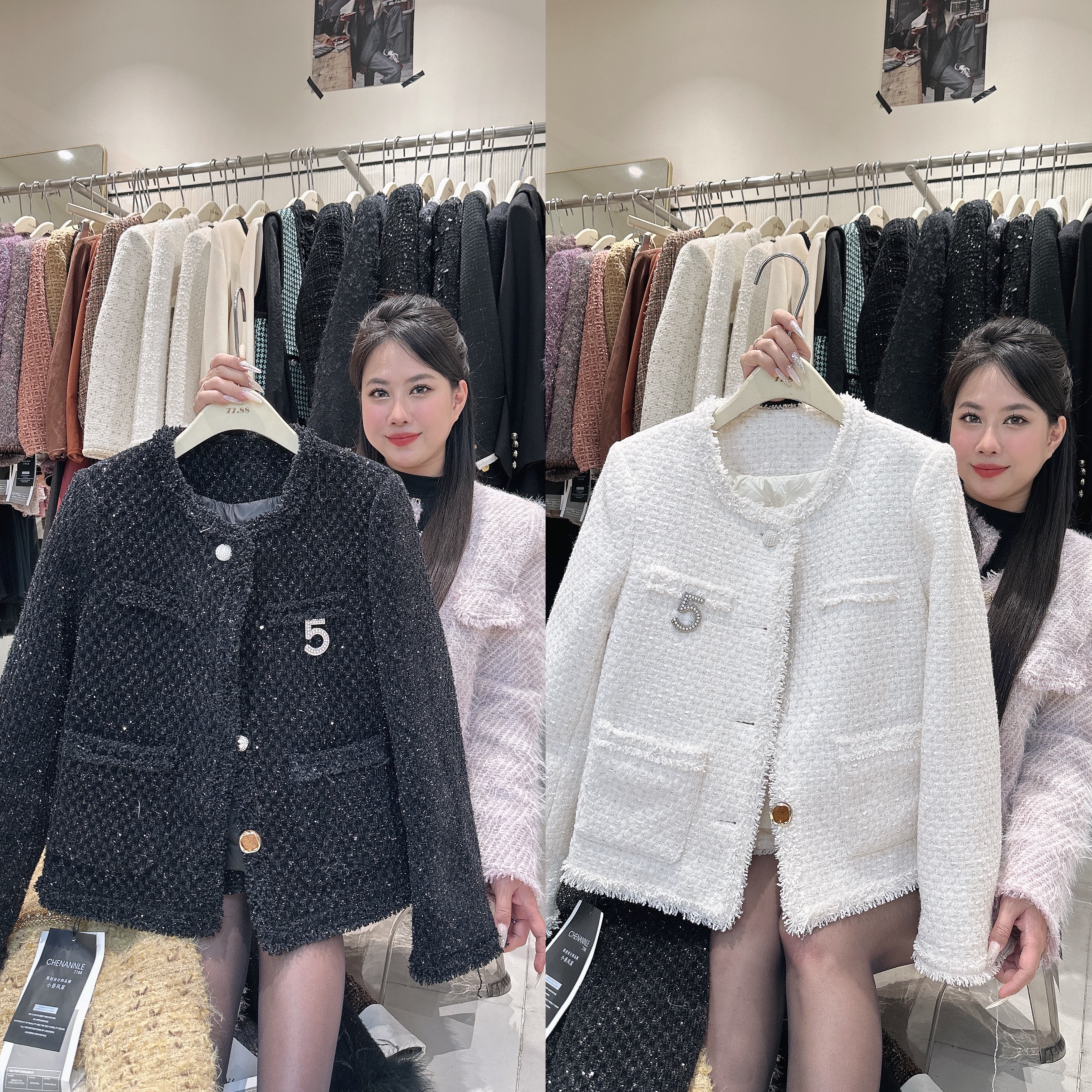 Áo dạ kim tuyến tag 5 - V6