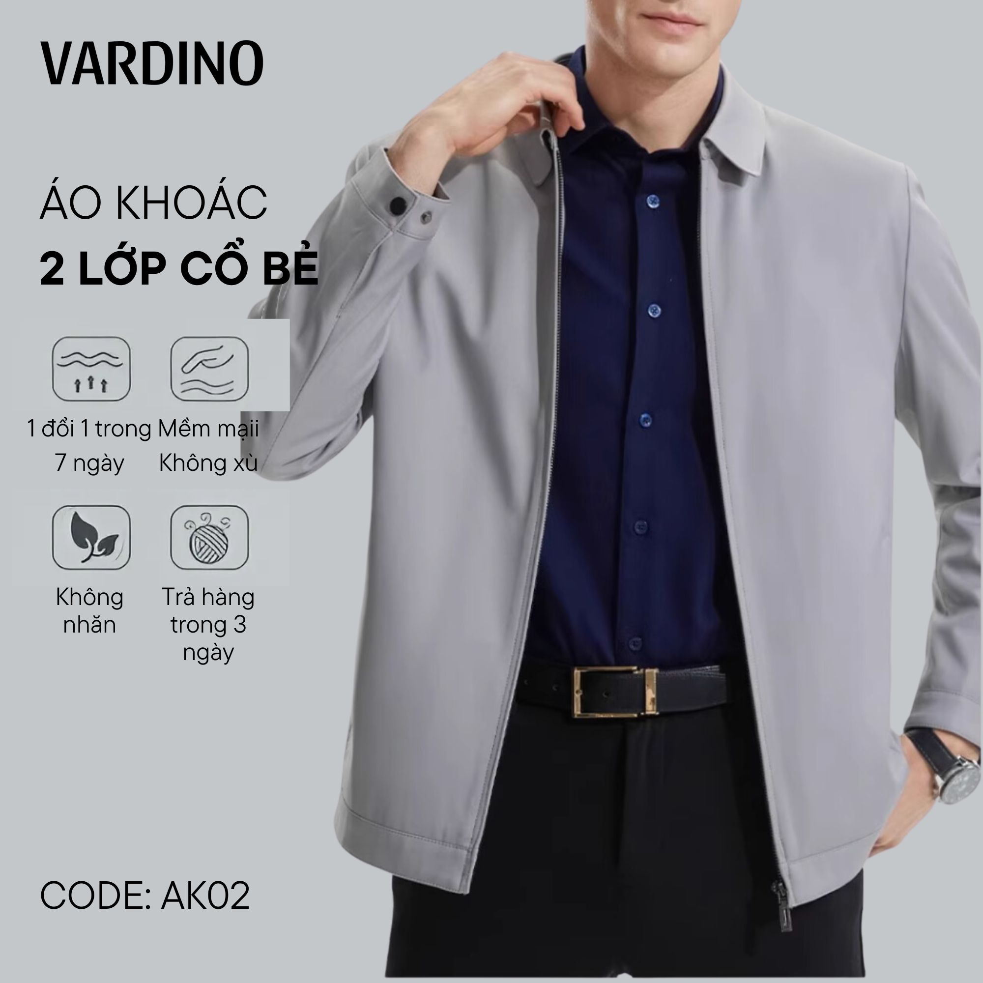 Áo khoác nam công sở Vardino AK02