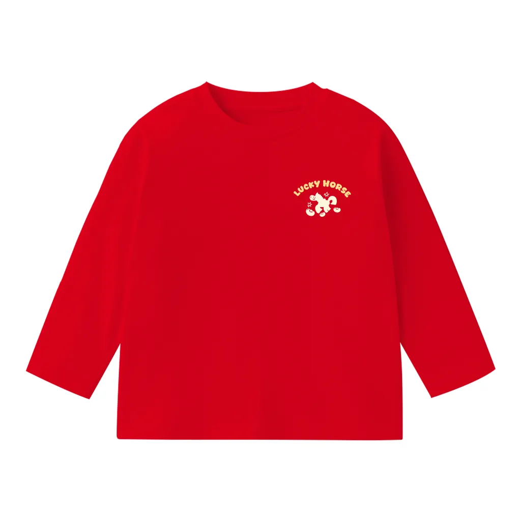 Áo thun Tết bé gái Kado vải cotton thoáng mát tay dài form rộng họa tiết nhỏ 2984_thumbnail_10