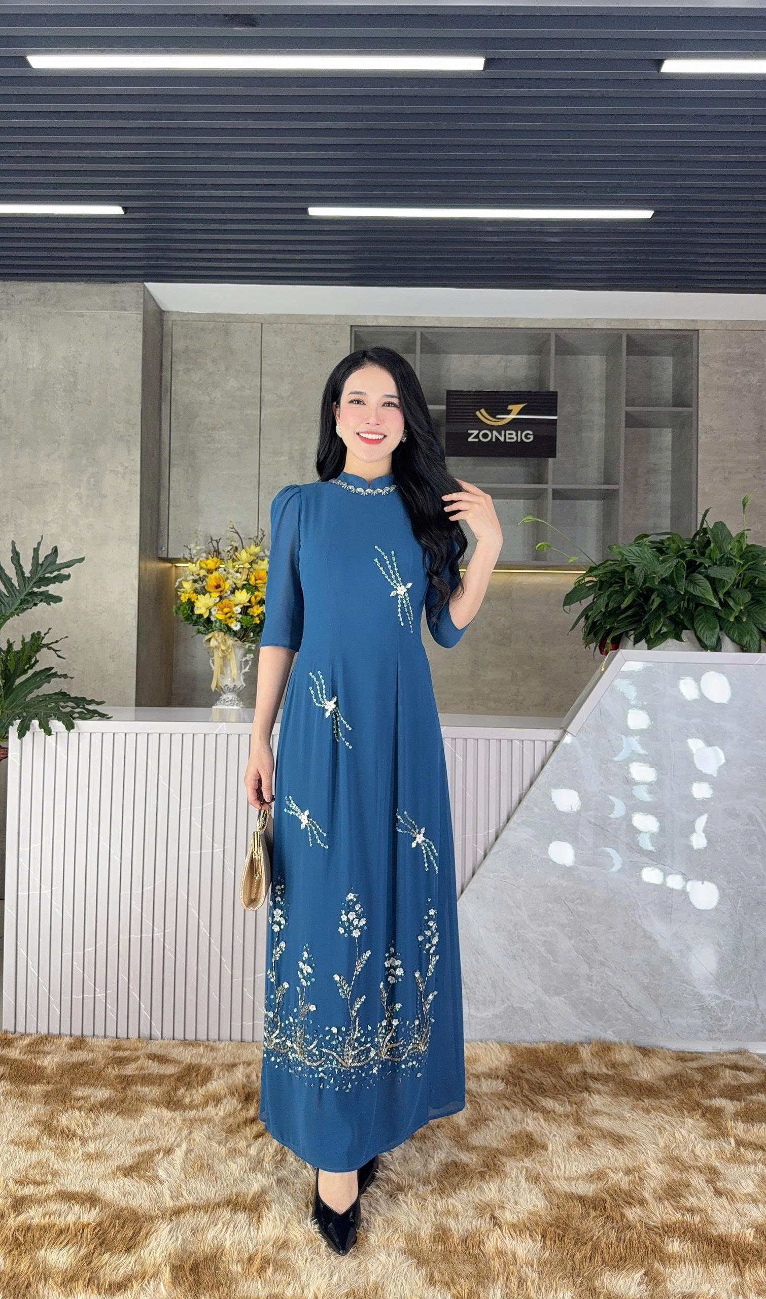 Đầm giả áo dài - Y1849 - Thương hiệu Zonbig_thumbnail_4