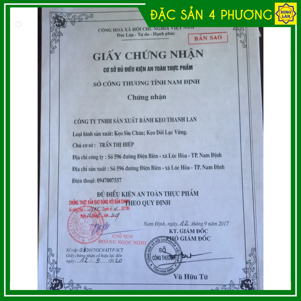 Kẹo lạc loại đặc biệt, hộp có quai xách S31 (800g) - Kẹo Sìu Châu Thanh Lan chính hiệu - Đặc sản Nam Định_thumbnail_5