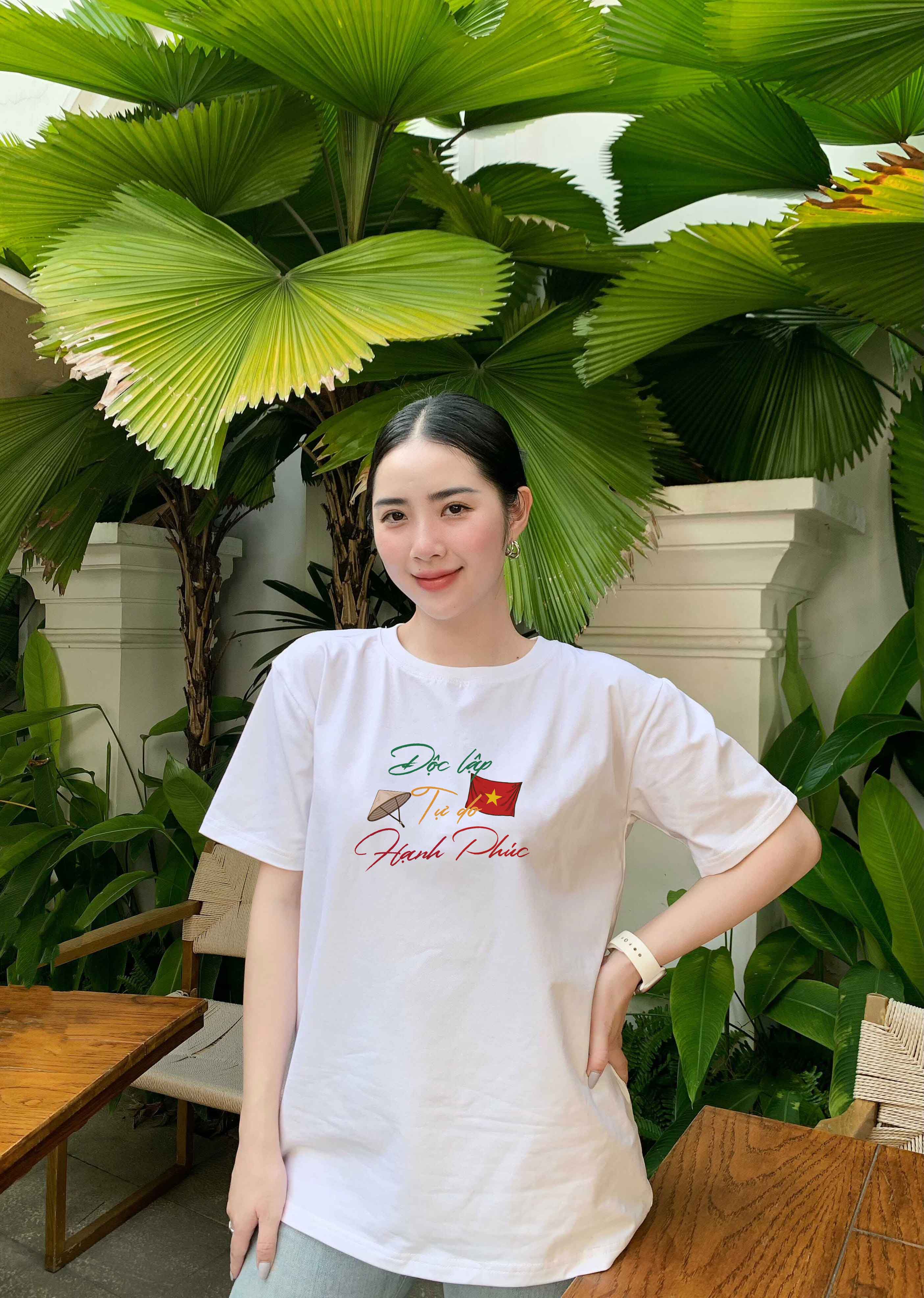 Áo thun Việt Nam tôi yêu form vừa 2136 Miucho Chic vải cotton thoáng mát co giãn cổ tròn in mix_thumbnail_2