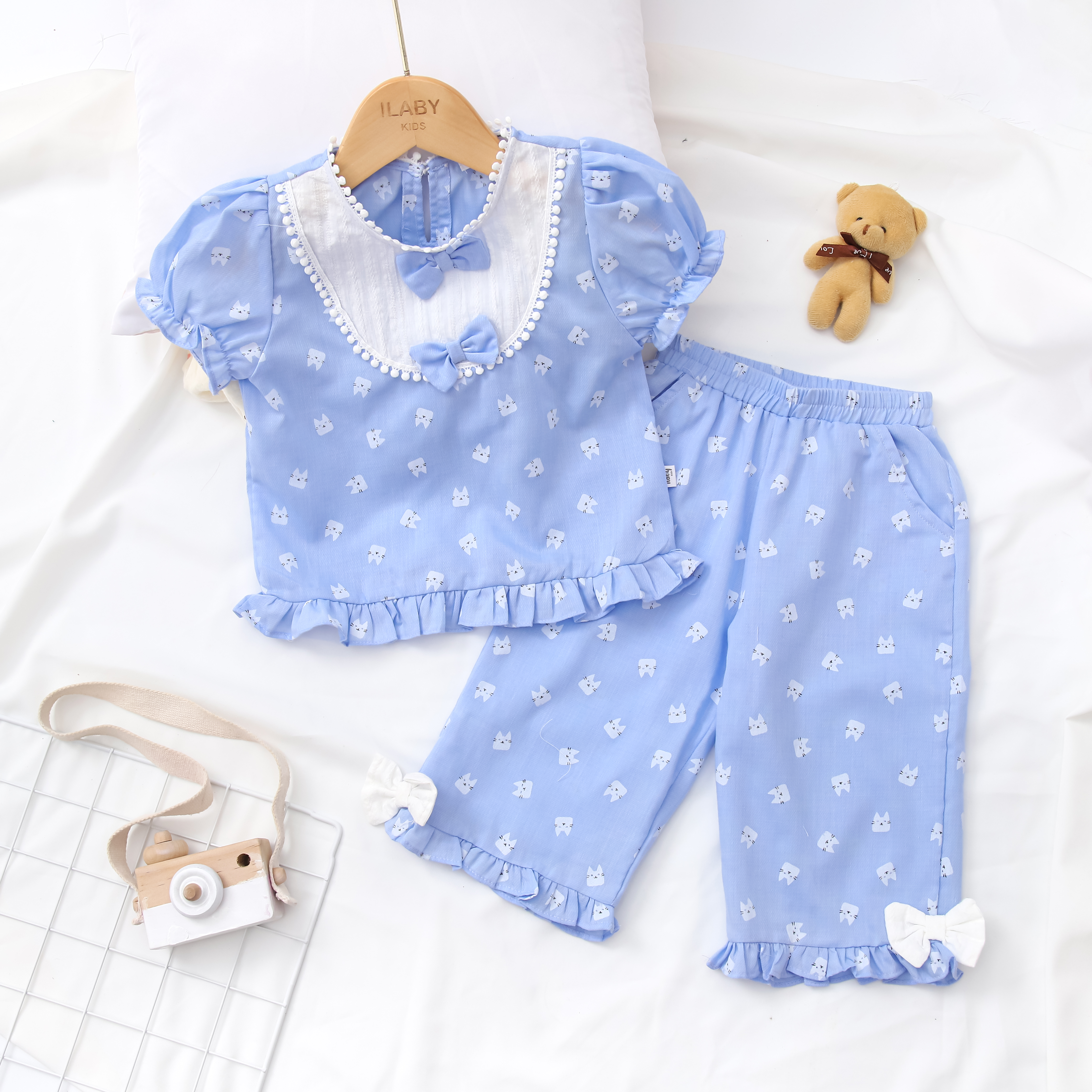 Set pyjama cổ tròn phối trước ngực_thumbnail_0