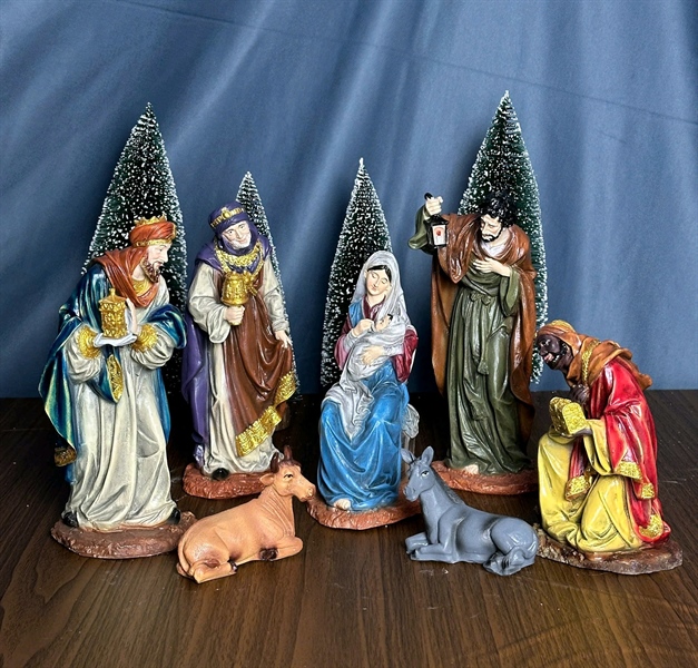 Bộ Noel 25cm loại 2 (8 tượng) vẽ tay ✔